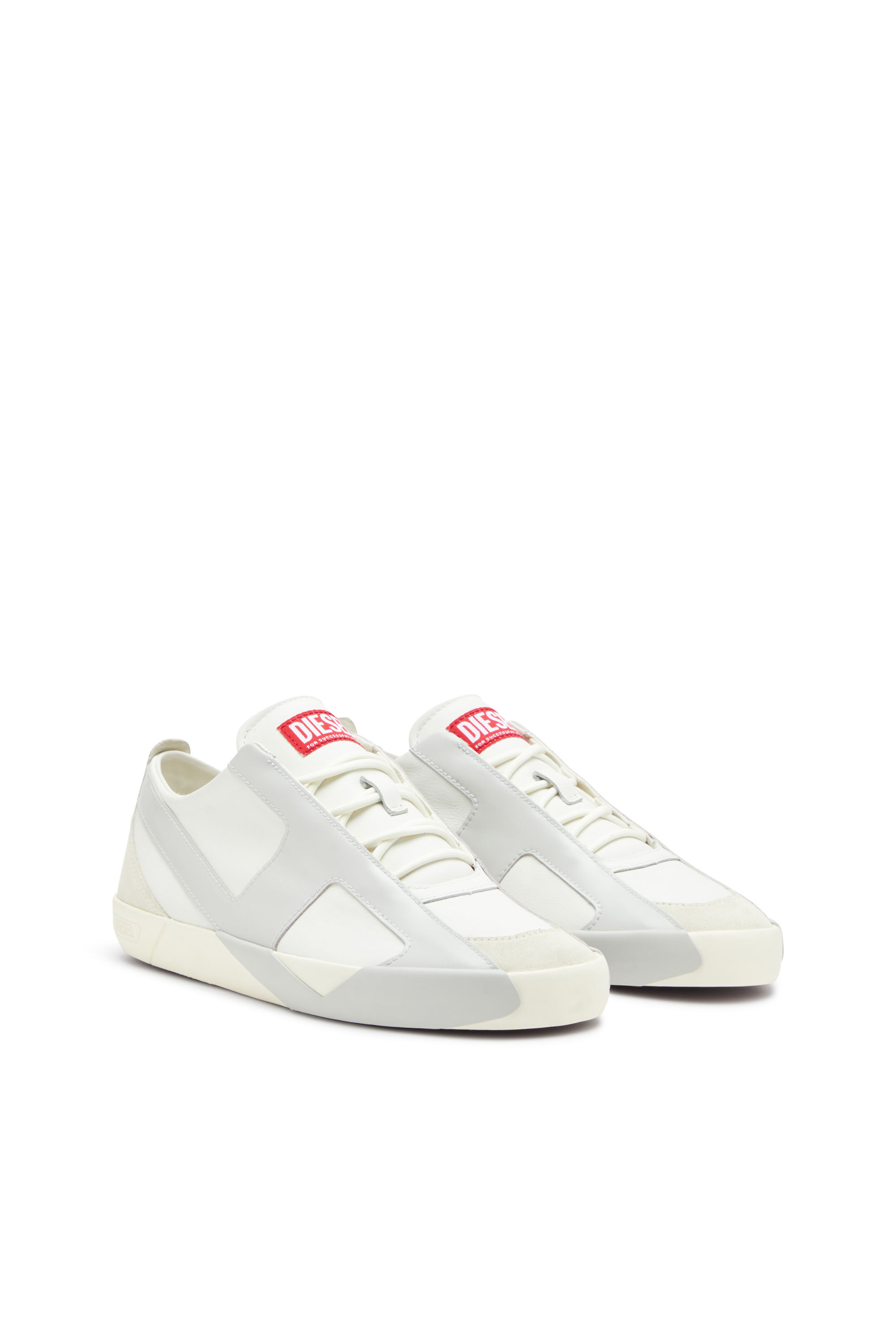 Diesel - S-SLANTE-D LOW, Baskets en daim et cuir avec logo D Homme in ToBeDefined - 2