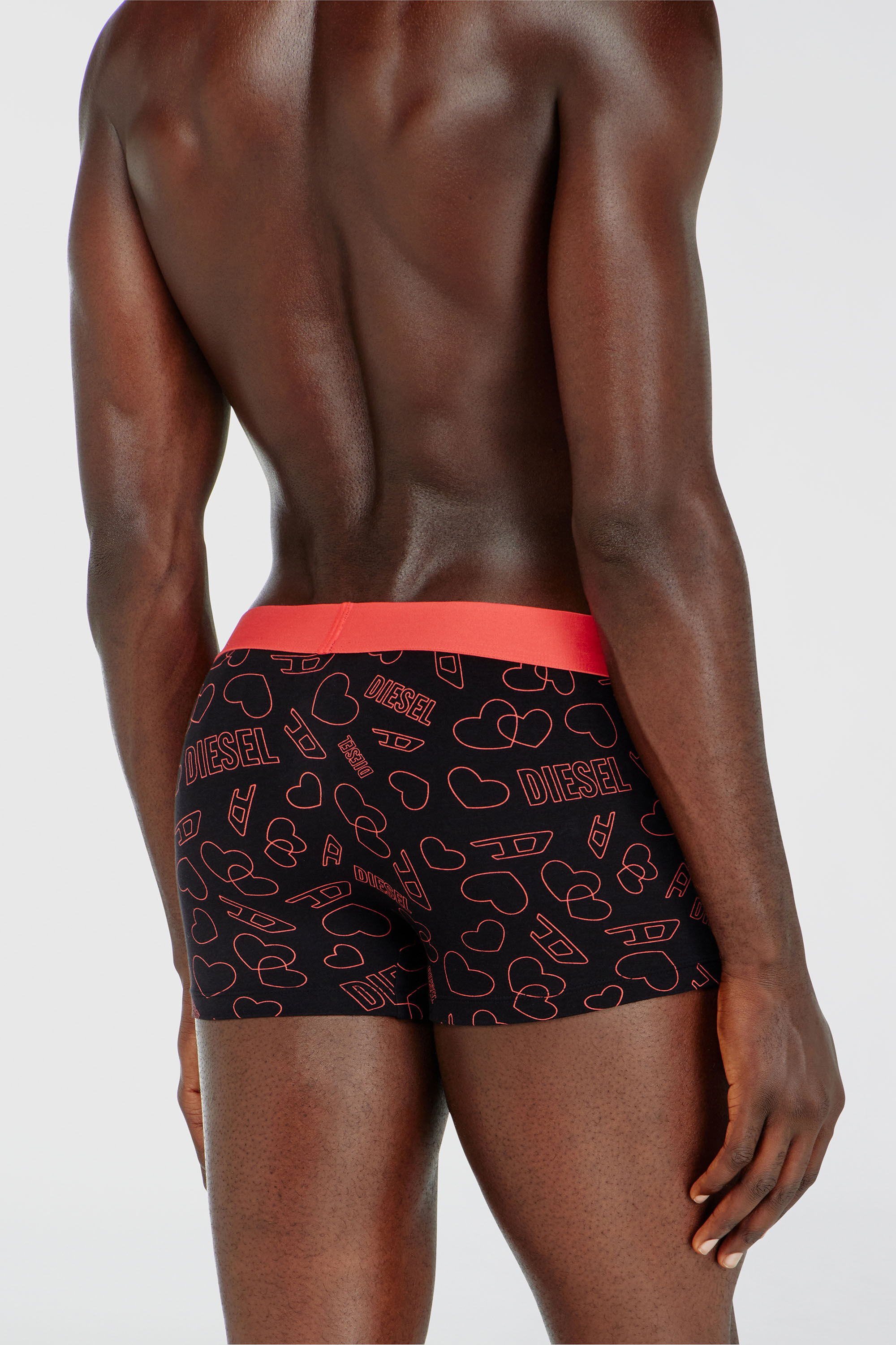 Diesel - DAMIEN-GFT-3PACK, Lot de trois boxers avec motif c&oelig;ur Homme in Polychrome - 3