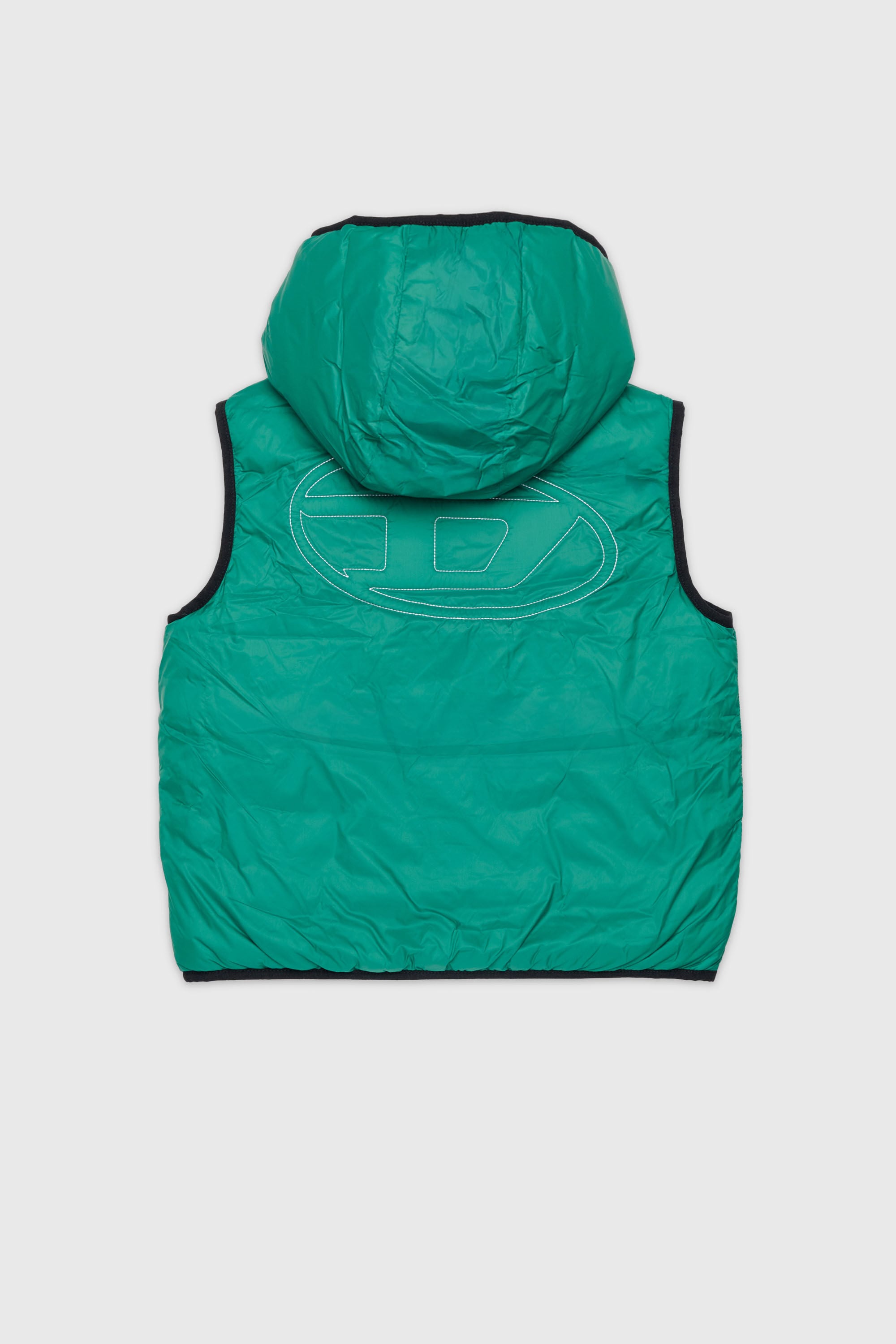 Diesel - JOSIP, Gilet &agrave; capuche en nylon matelass&eacute; Mixte in Vert - 2