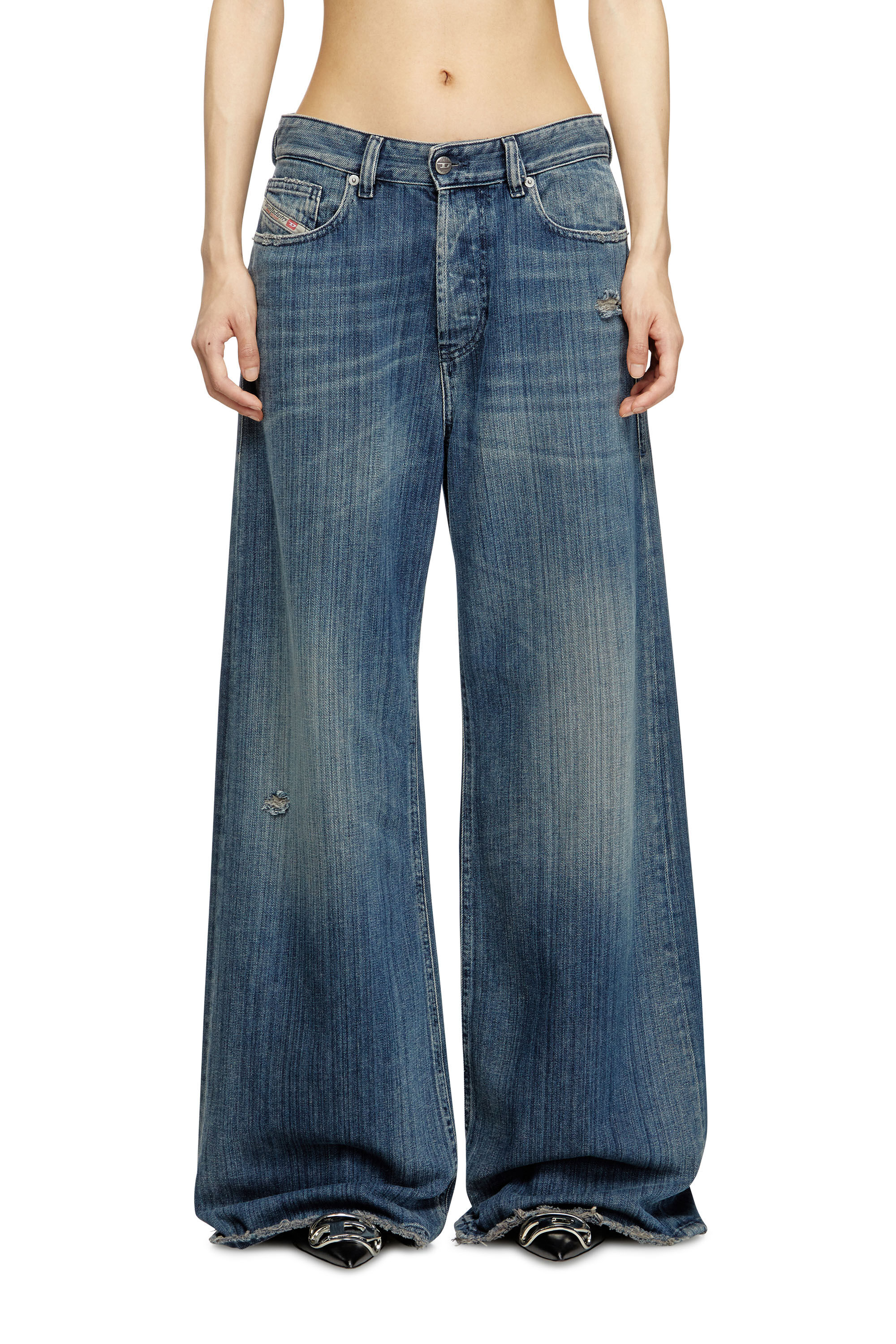Diesel - Relaxed Jeans 1996 D-Sire 09M09 Femme, Bleu Foncé - Image 3