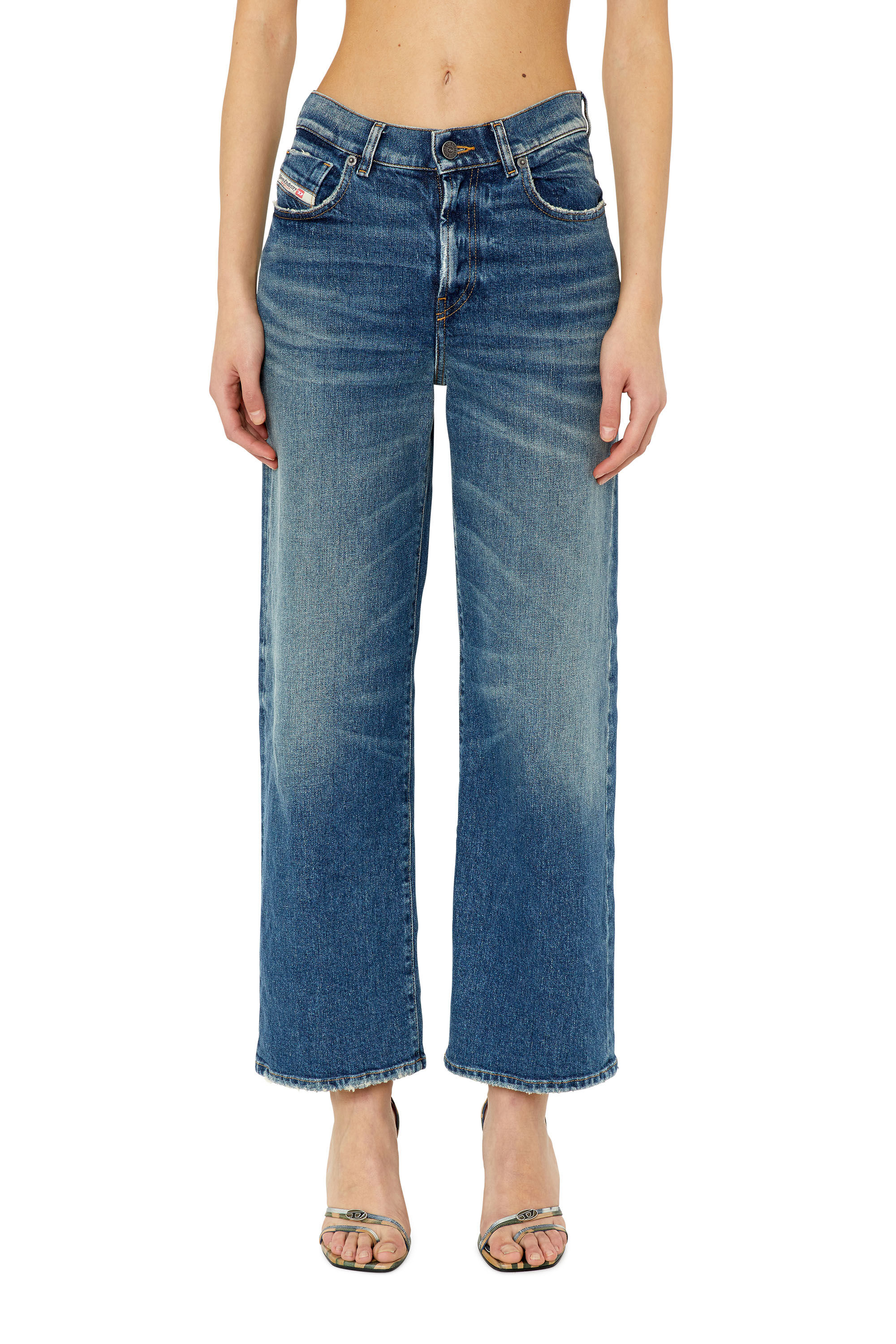 Diesel - 2000 Widee 007L1 Bootcut and Flare Jeans, Bleu moyen - Image 3