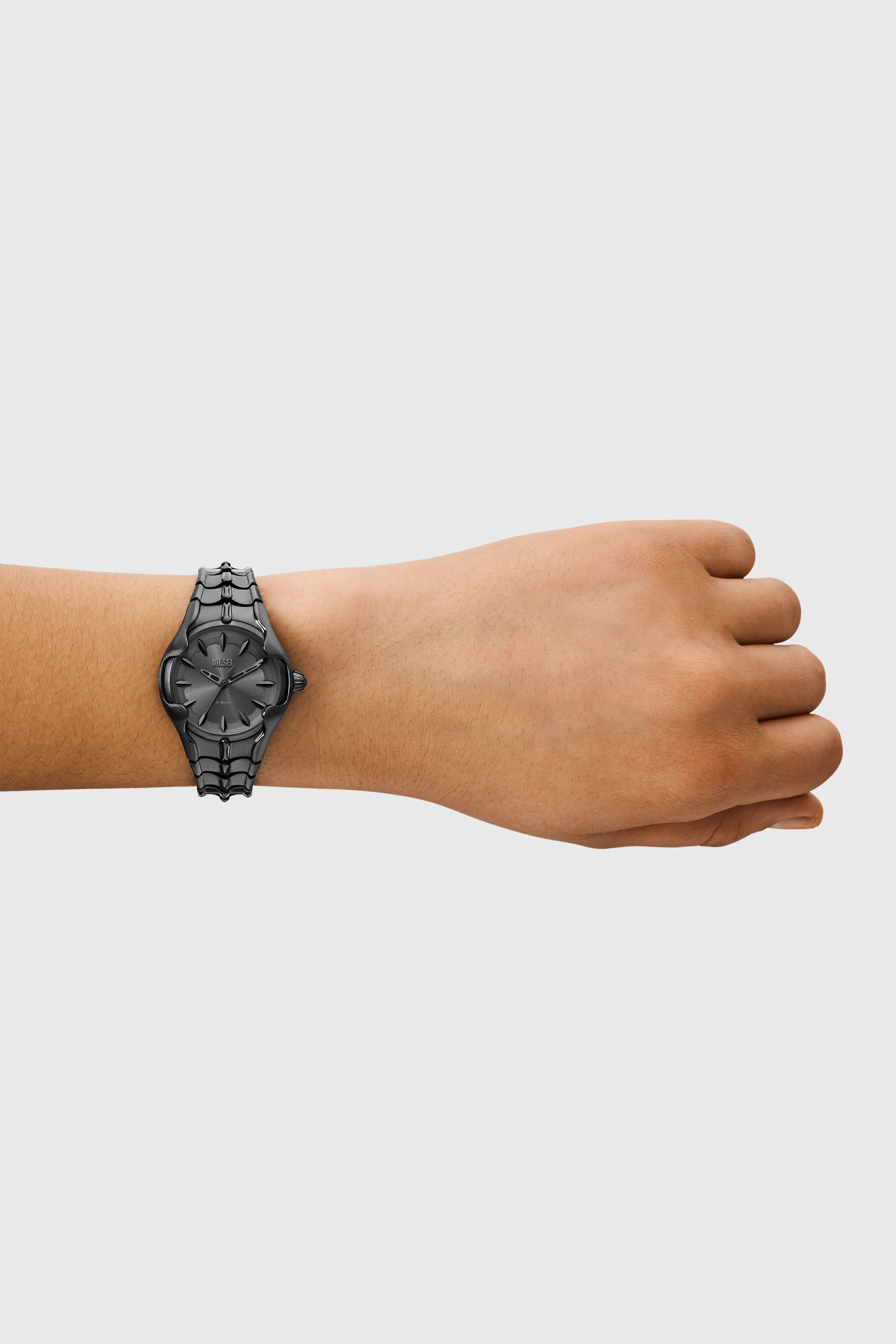 Diesel - DZ5603, Montre Vert &agrave; trois aiguilles en acier inoxydable gris acier Femme in Gris - 4