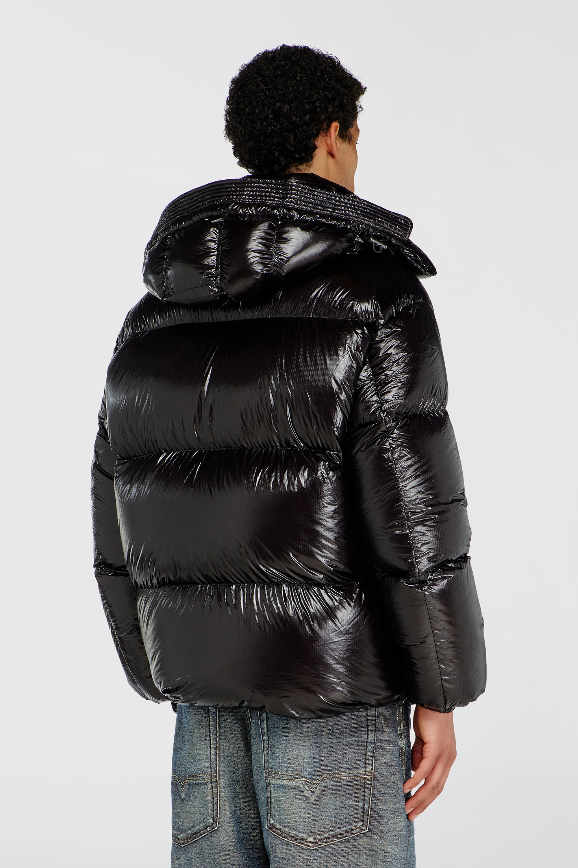 Diesel - W-ROLFYS-WRD-BKCP, Doudoune avec capuche amovible Homme in Noir - 4