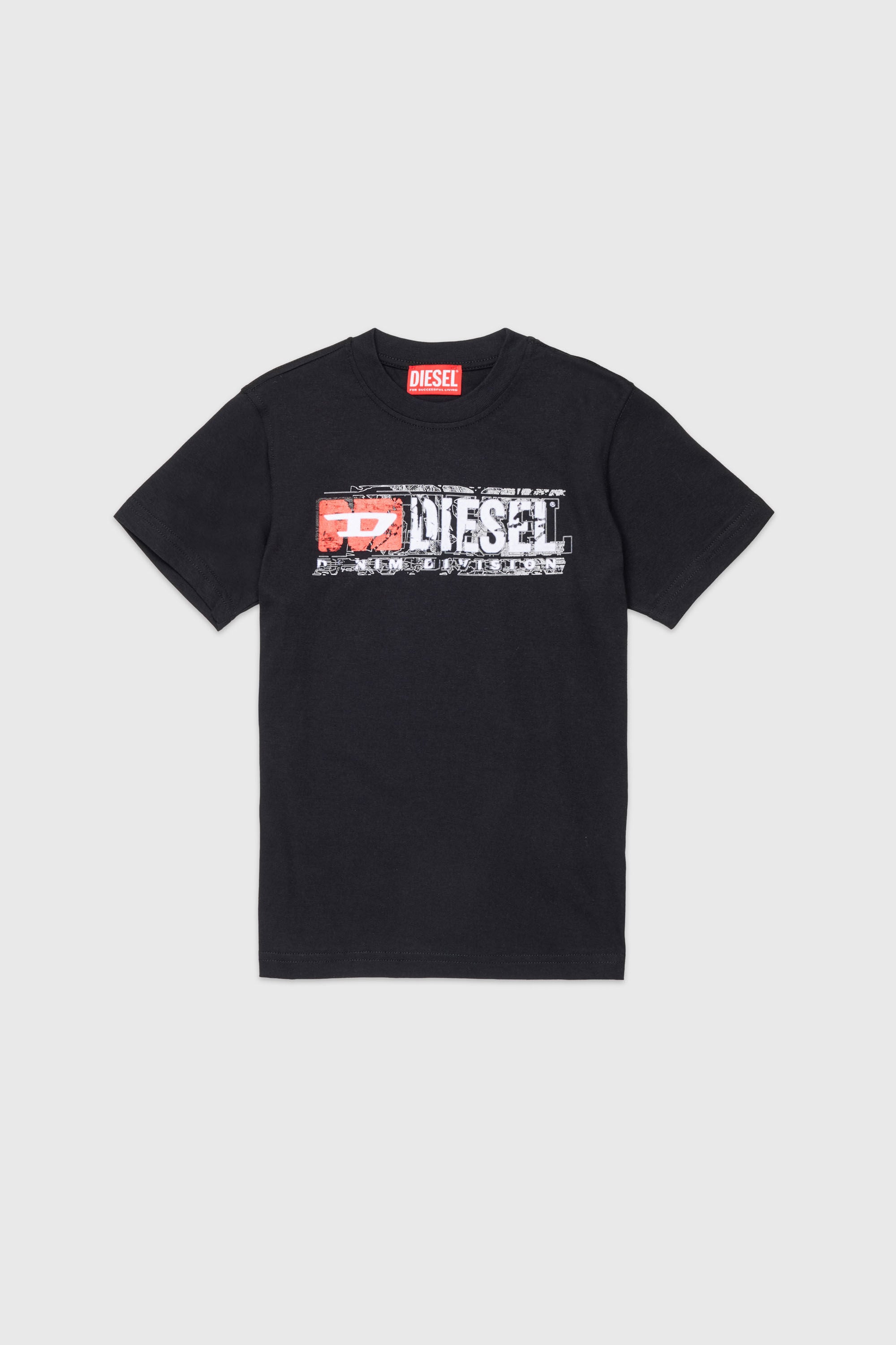 Diesel - TLOMIX, T-shirt avec logo effet distressed Homme in ToBeDefined - 1