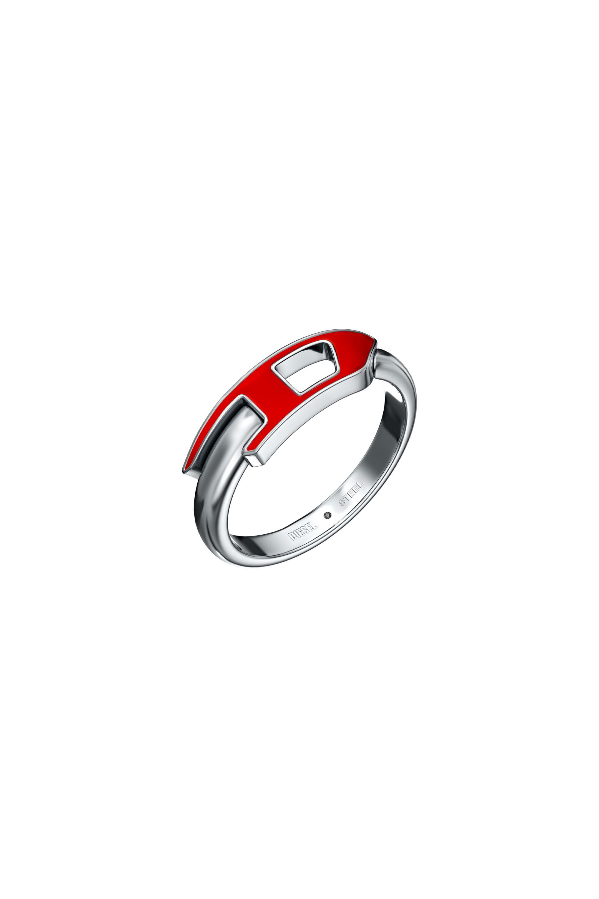 Diesel - DX1688040 JEWELLERY, Bague en acier inoxydable Mixte in Gris argent&eacute; - 1