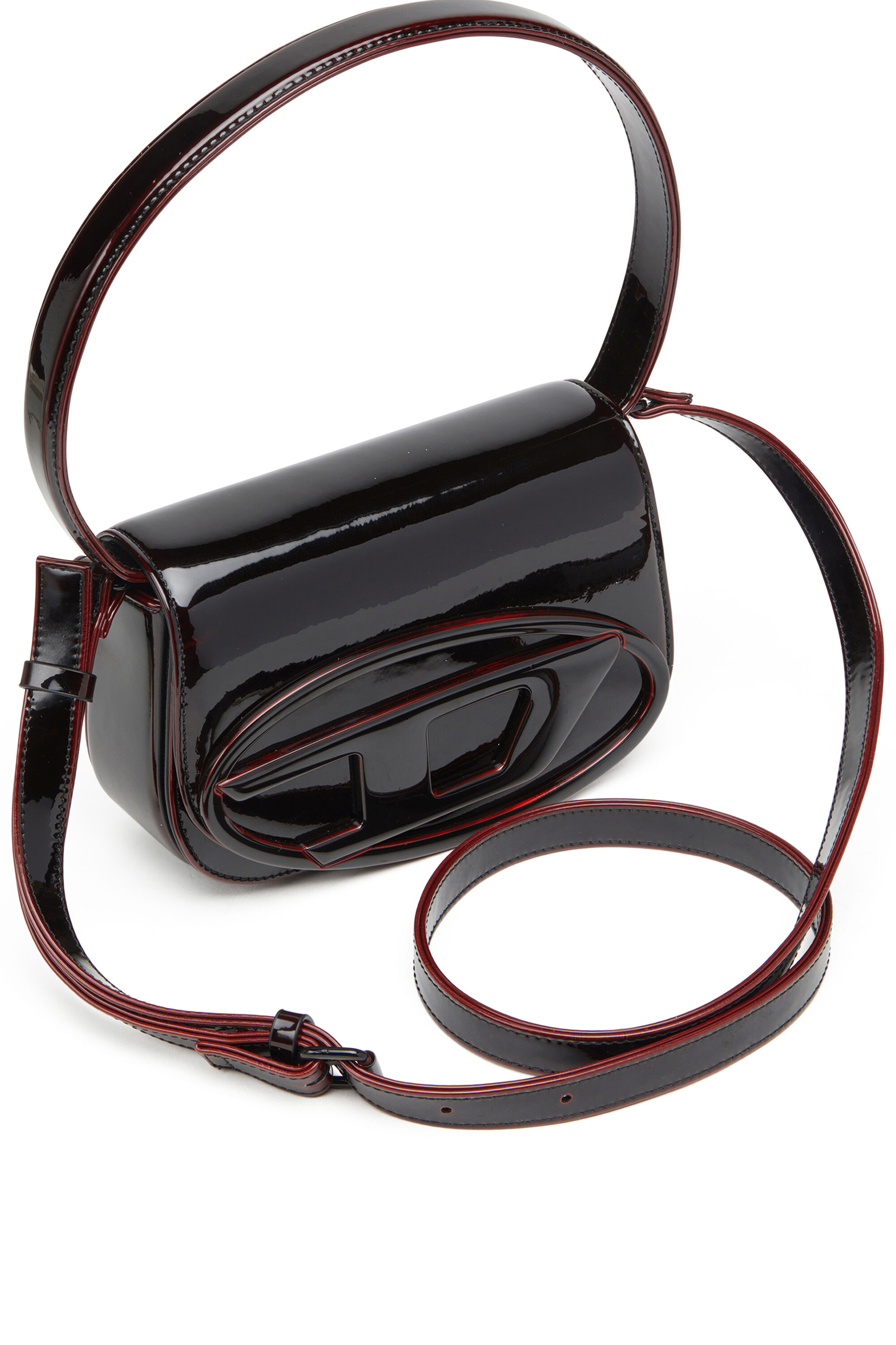 Diesel - 1DR, 1DR-Sac emblématique 1DR en PU liquide Femme in Rouge - 2