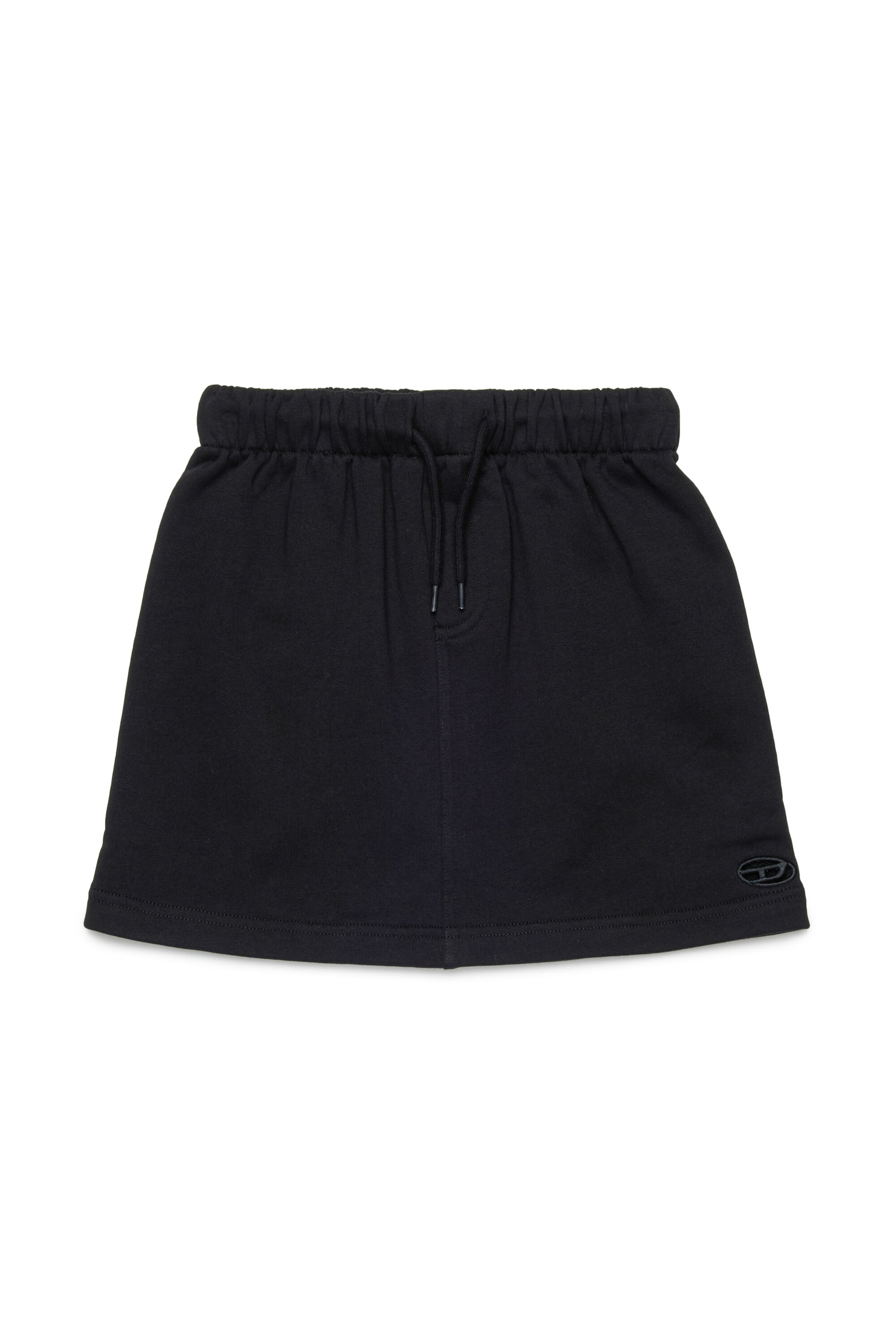 Diesel - GOSPY, Mini-jupe avec cut-out à logo Oval D Femme in Noir - 1
