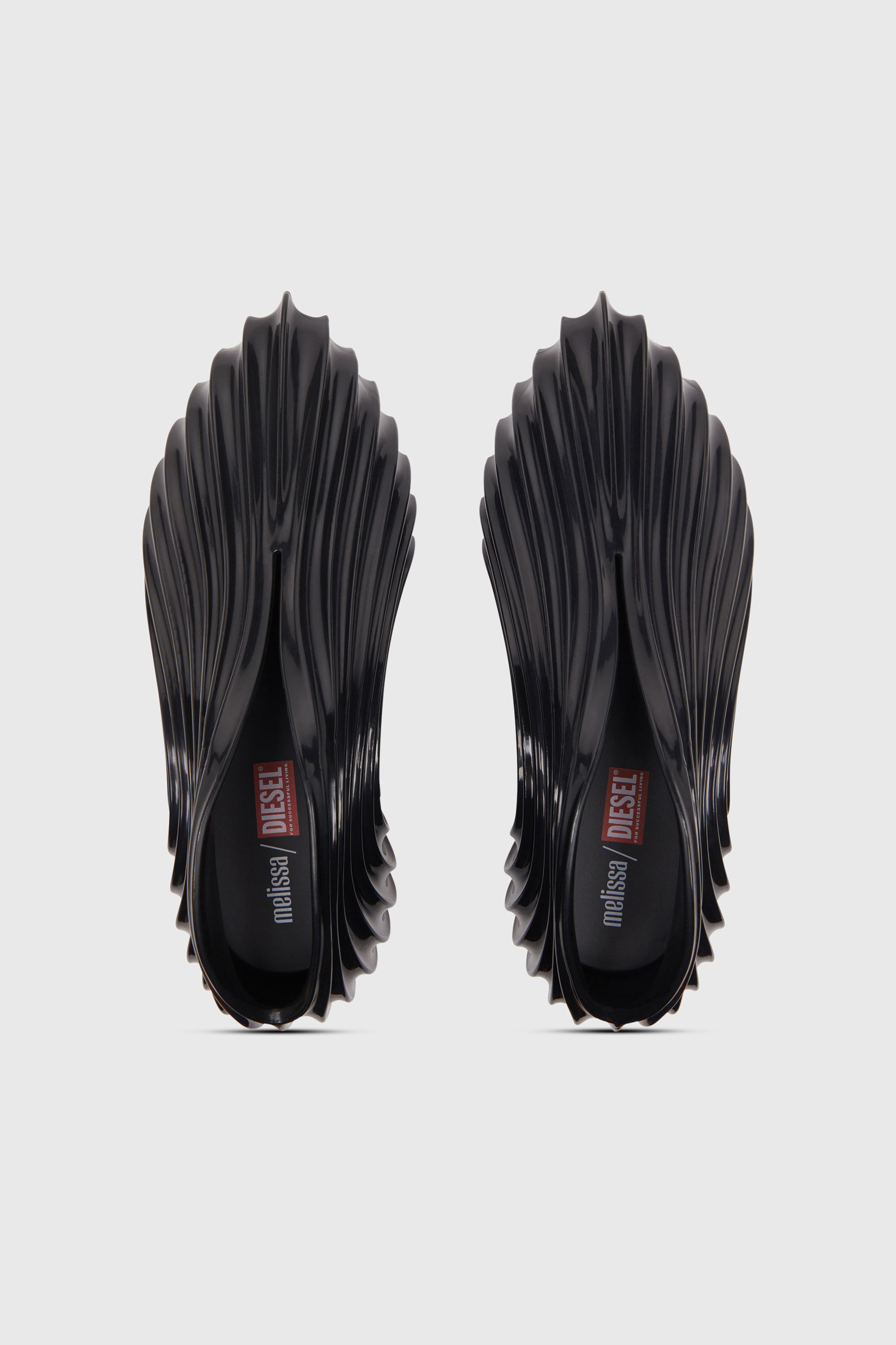 Diesel - MELISSA QUANTUM SNEAKERS X, Sneaker sans lacets en Melflex&reg; Mixte in Noir - 4