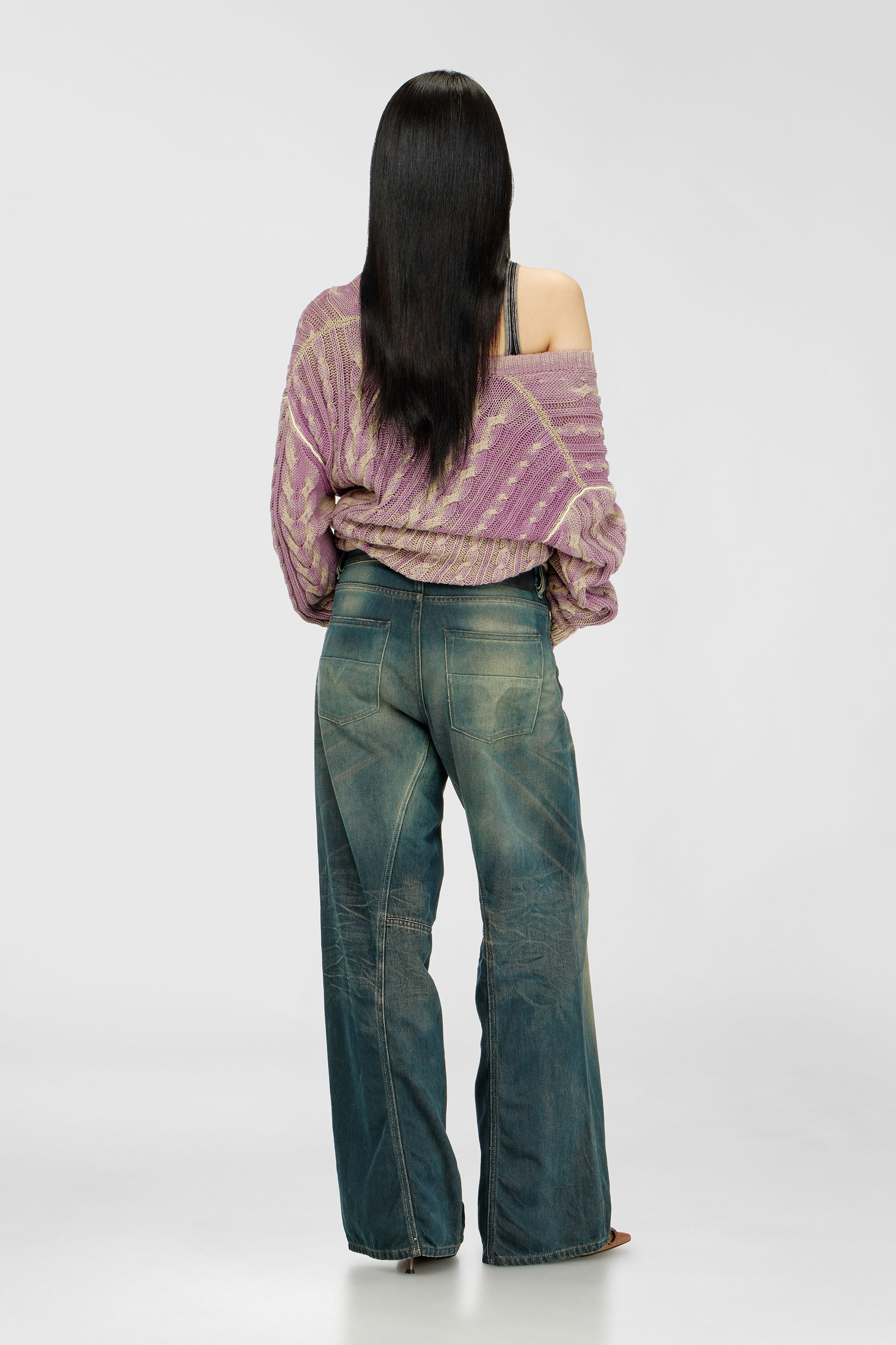Diesel - Woman's Relaxed Jeans 1996 D-Sire 09P85, Dark Blue - 3