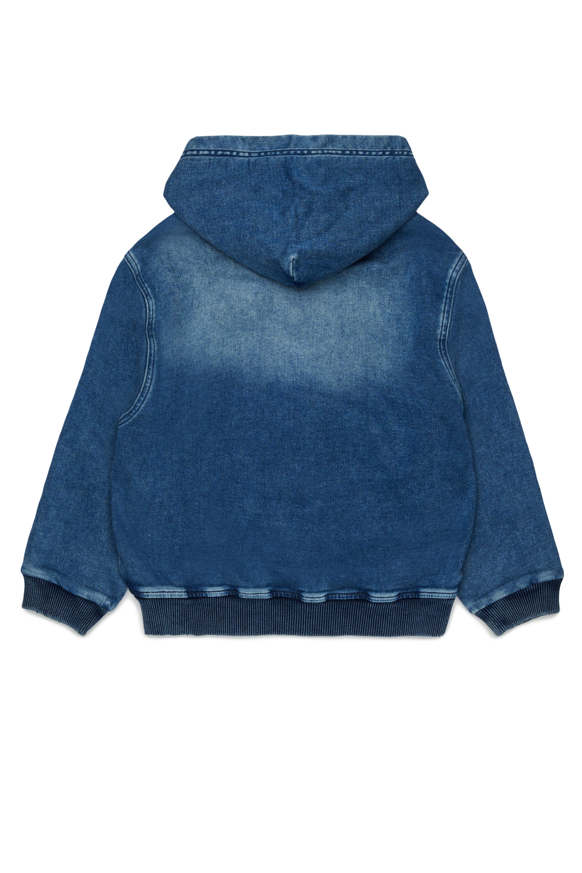 Diesel - STIMM-OVER JJJ, Sweat &agrave; capuche zipp&eacute; en JoggJeans Homme in Bleu - 2