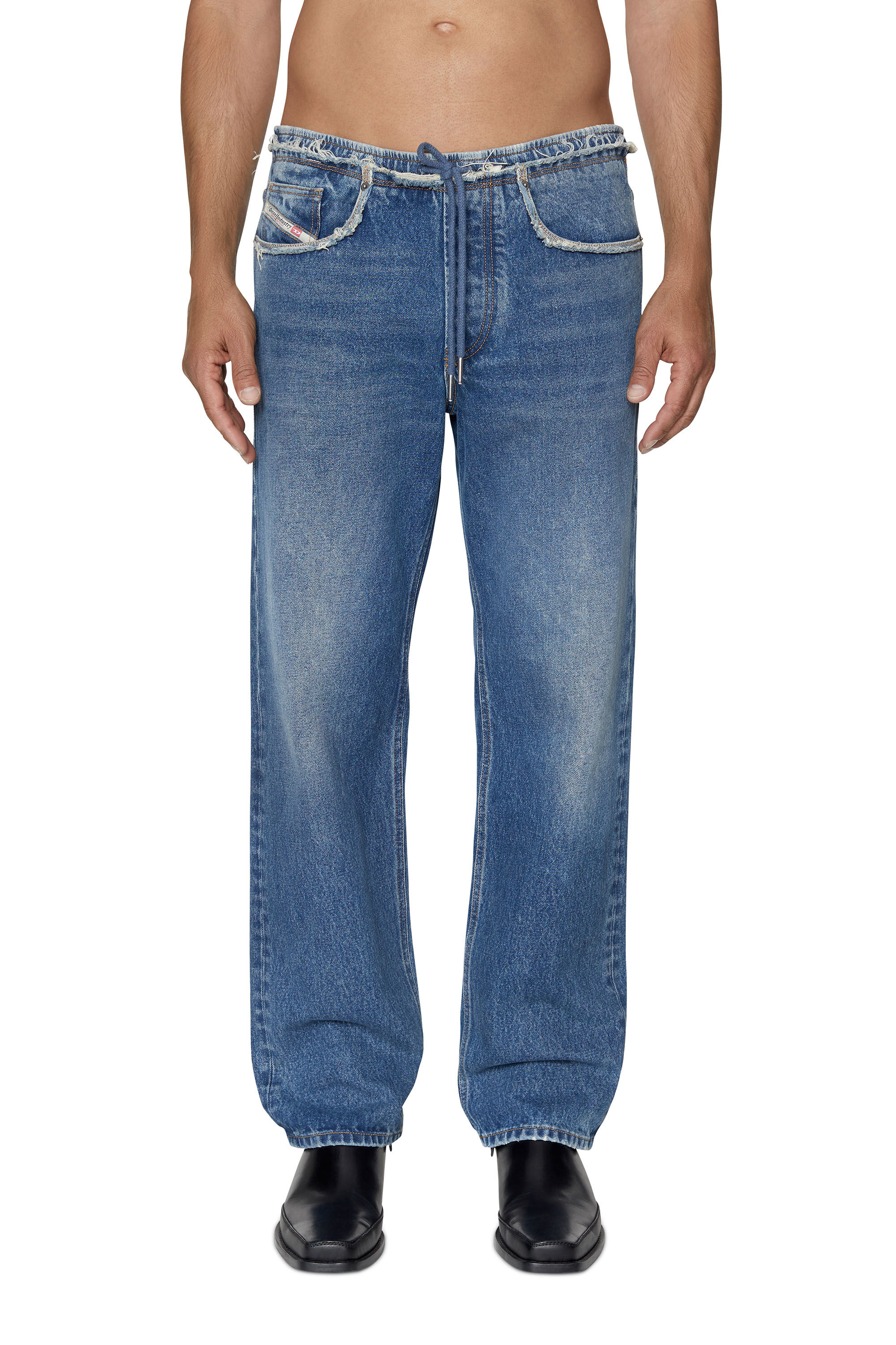 Diesel - D-Sert 007F2 Straight Jeans, Bleu moyen - Image 3
