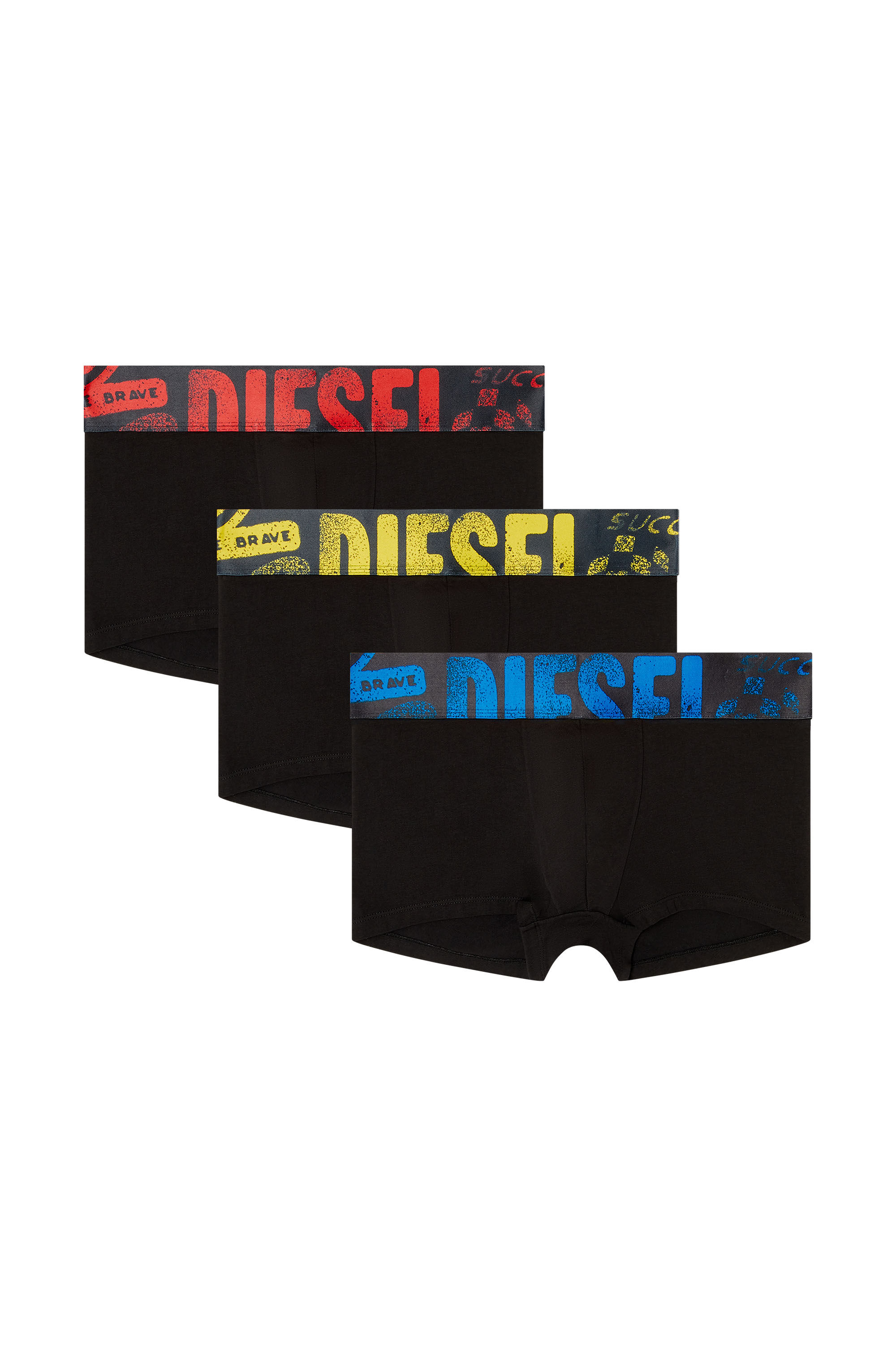 Diesel - UMBX-DAMIENTHREEPACK-5.5EL, Lot de trois boxers avec logo multicolore Homme in Polychrome - 2