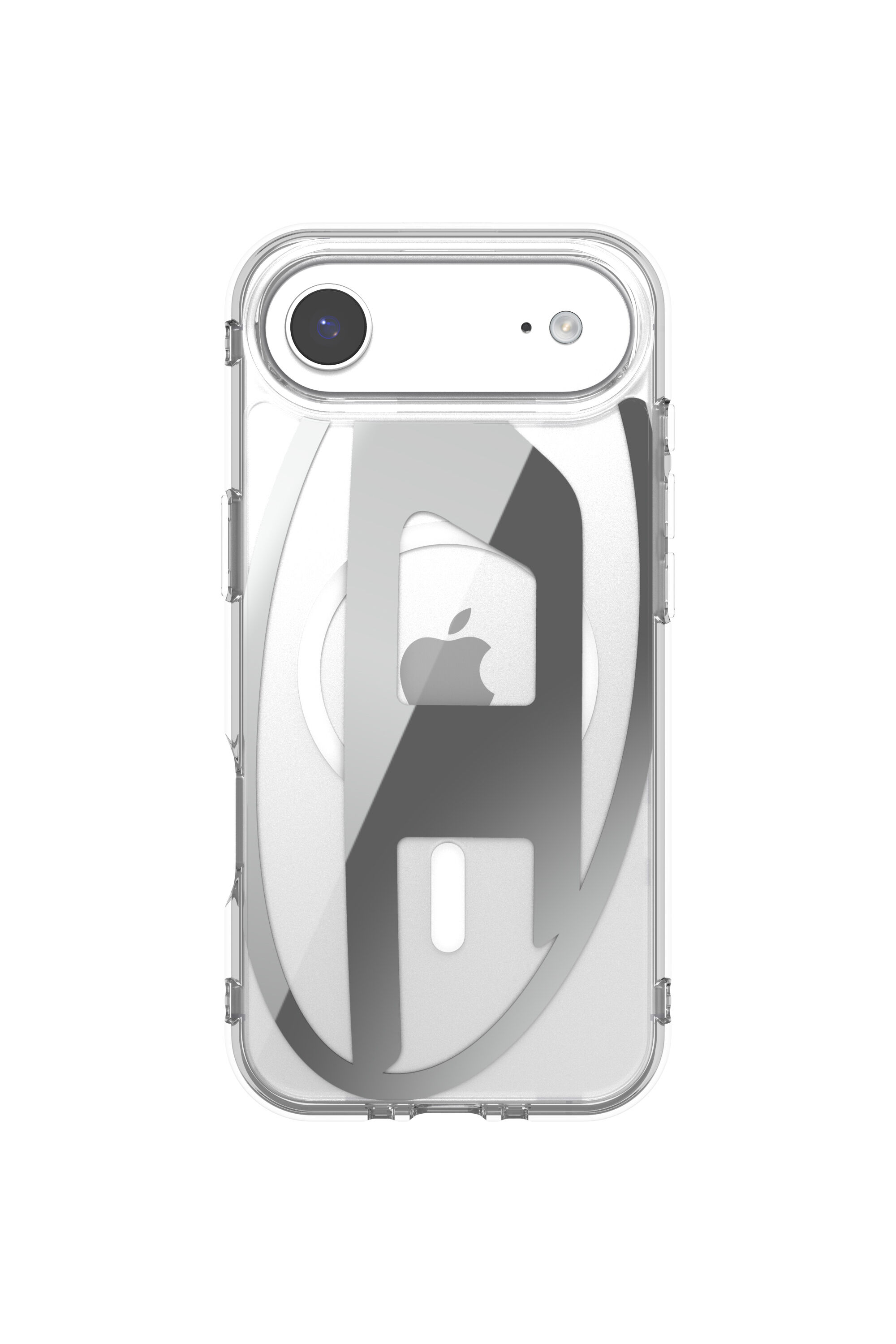 Diesel - 60412 AOP CASE, &Eacute;tui m&eacute;tallique Oval D avec Magsafe pour iPhone 17 Air Mixte in Gris - 2