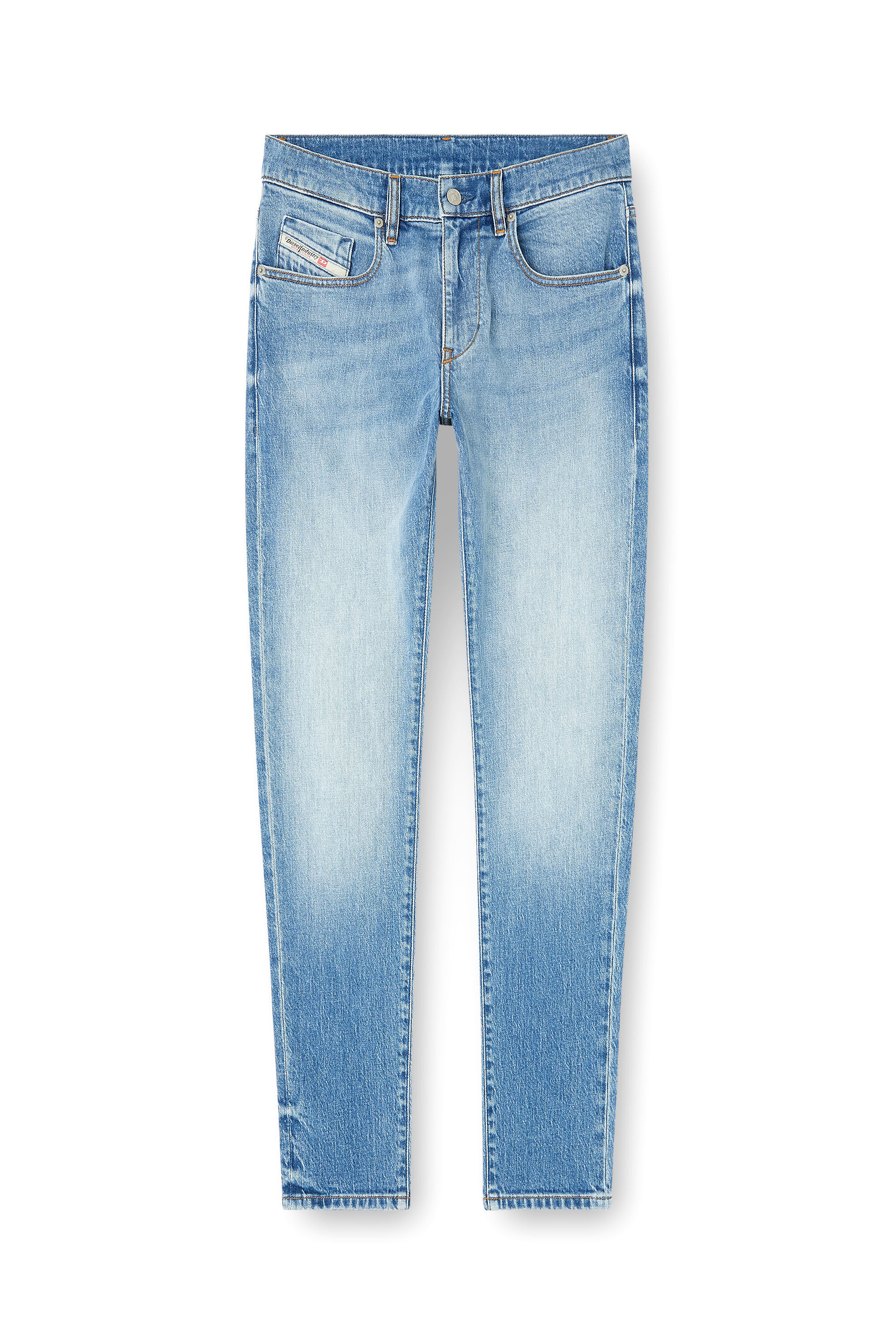 Diesel - Slim Jeans 2019 D-Strukt 0ADBK Homme, Bleu Clair - Image 2
