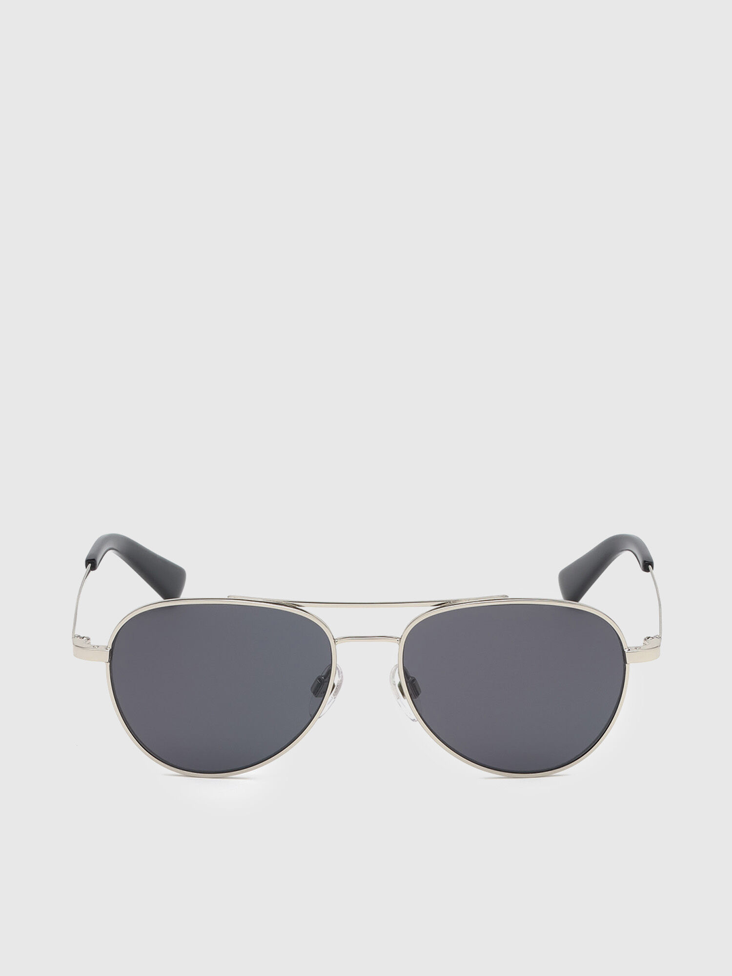 Diesel - DL0291, Lunettes de soleil de forme pilote en métal Mixte in Gris argenté - 1