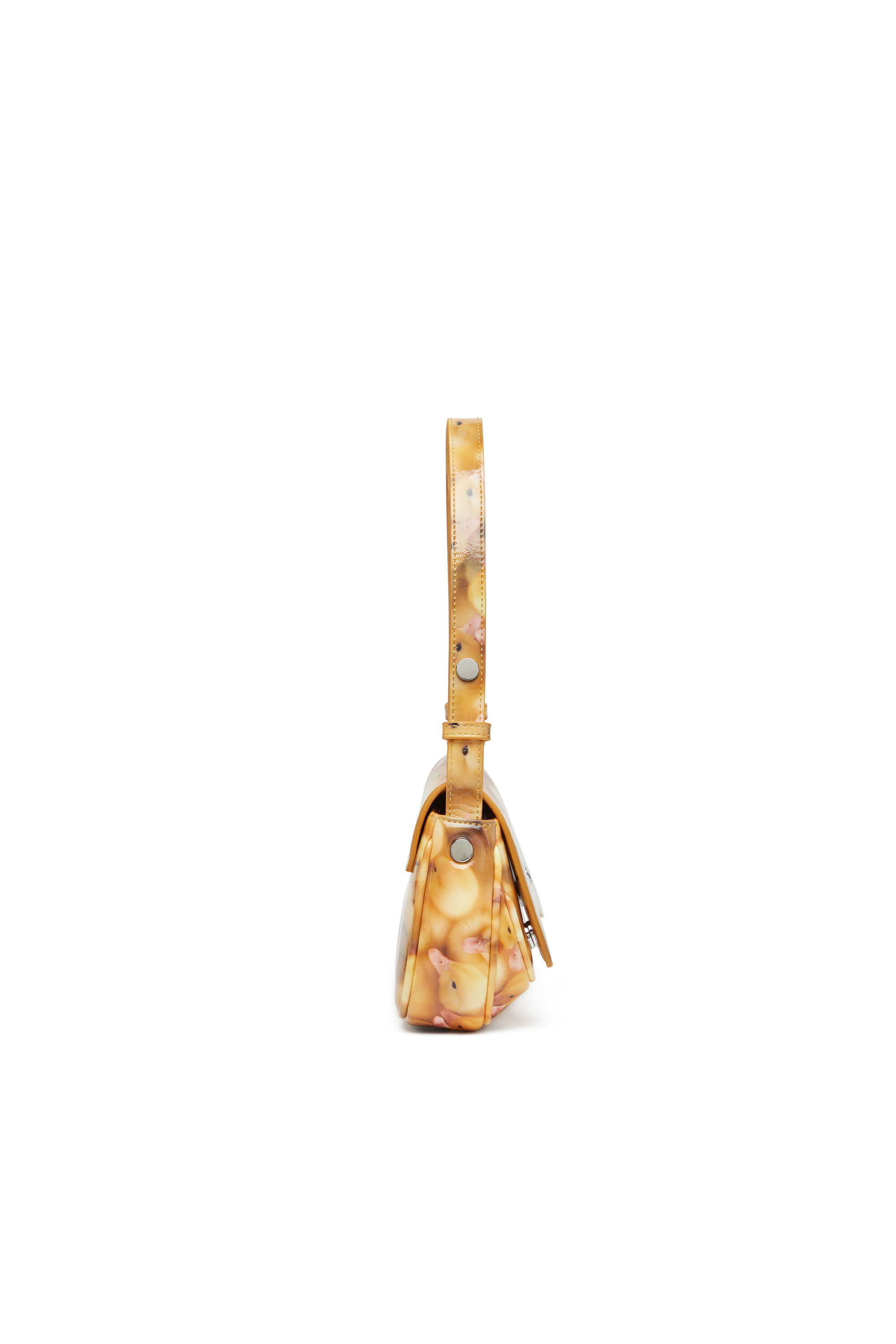 Diesel - PLAY CLUTCH, Play-Pochette brillante avec imprimé Femme in Jaune - 4