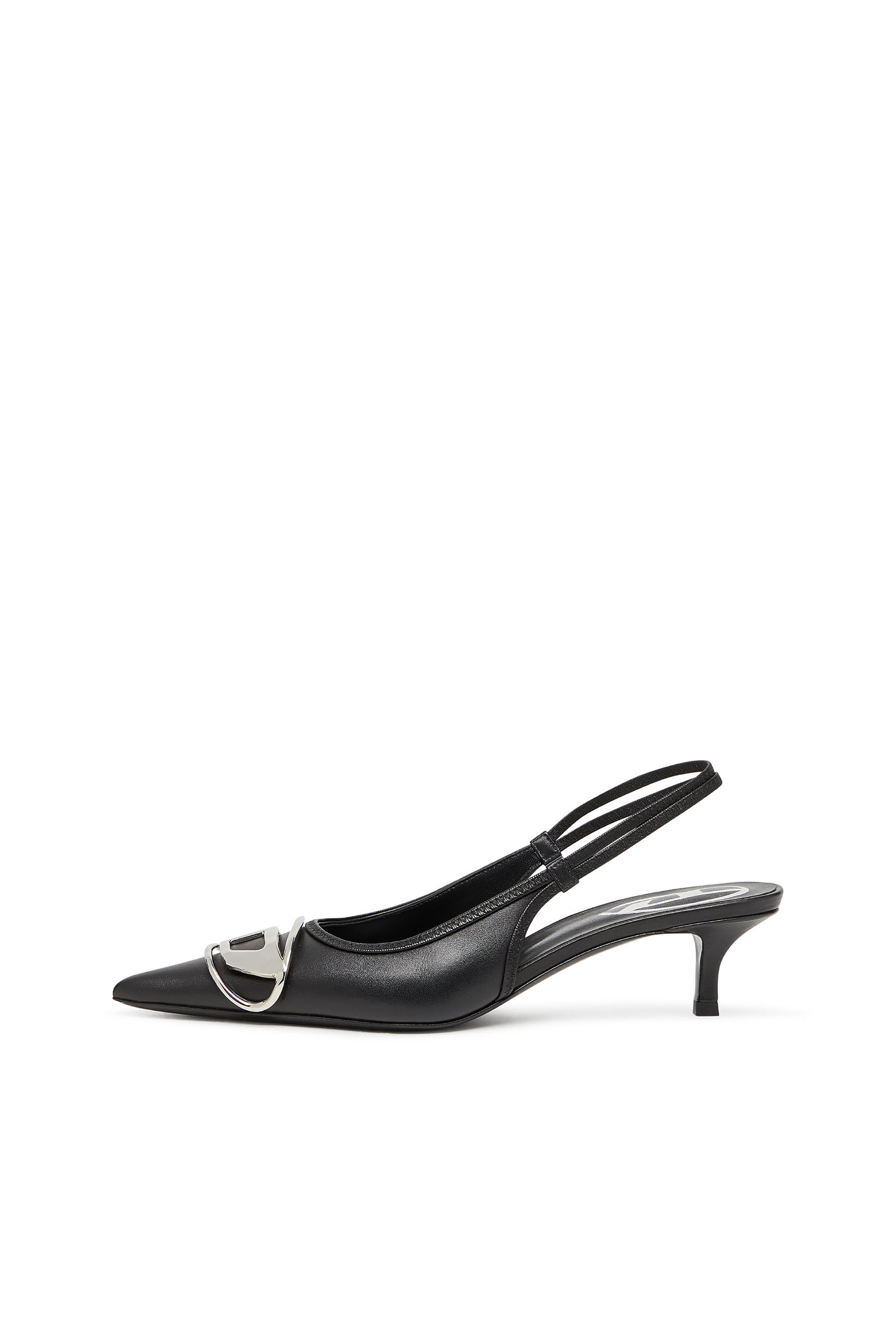 Diesel - D-VENUS SB 40, Escarpins à bride en cuir nappa Femme in Noir - 6