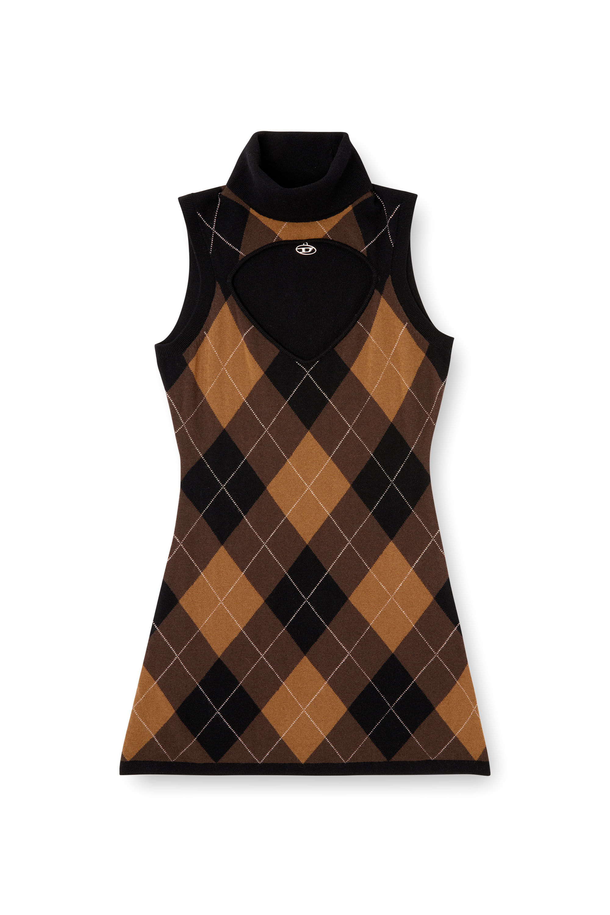 Diesel - M-ROMKO-DRESS, Robe en laine à motif argyle Femme in Polychrome - 2