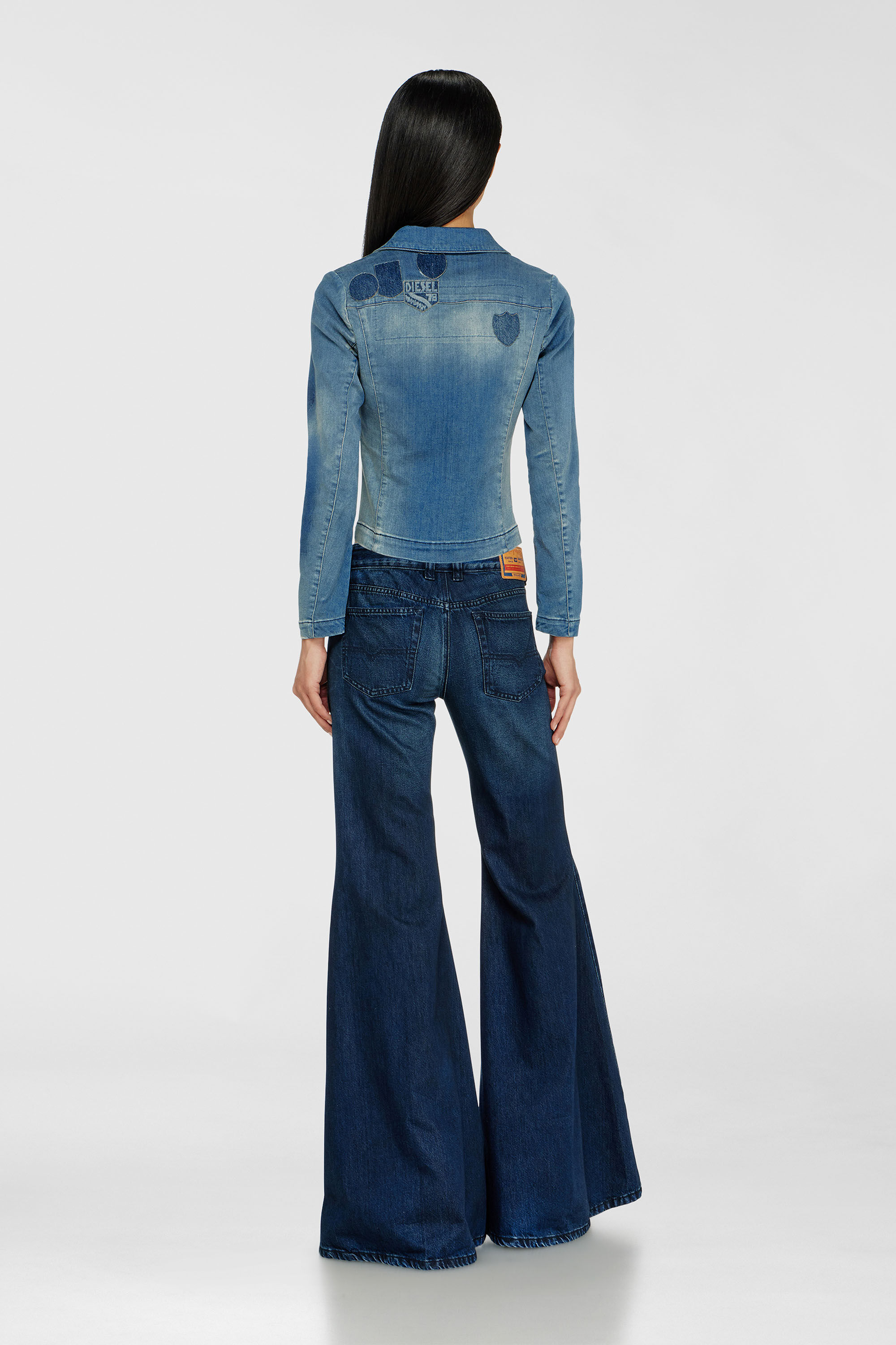 Diesel - Flare Jeans 1970 D-Bleess 09N21 Femme, Bleu Fonc&eacute; - Image 3