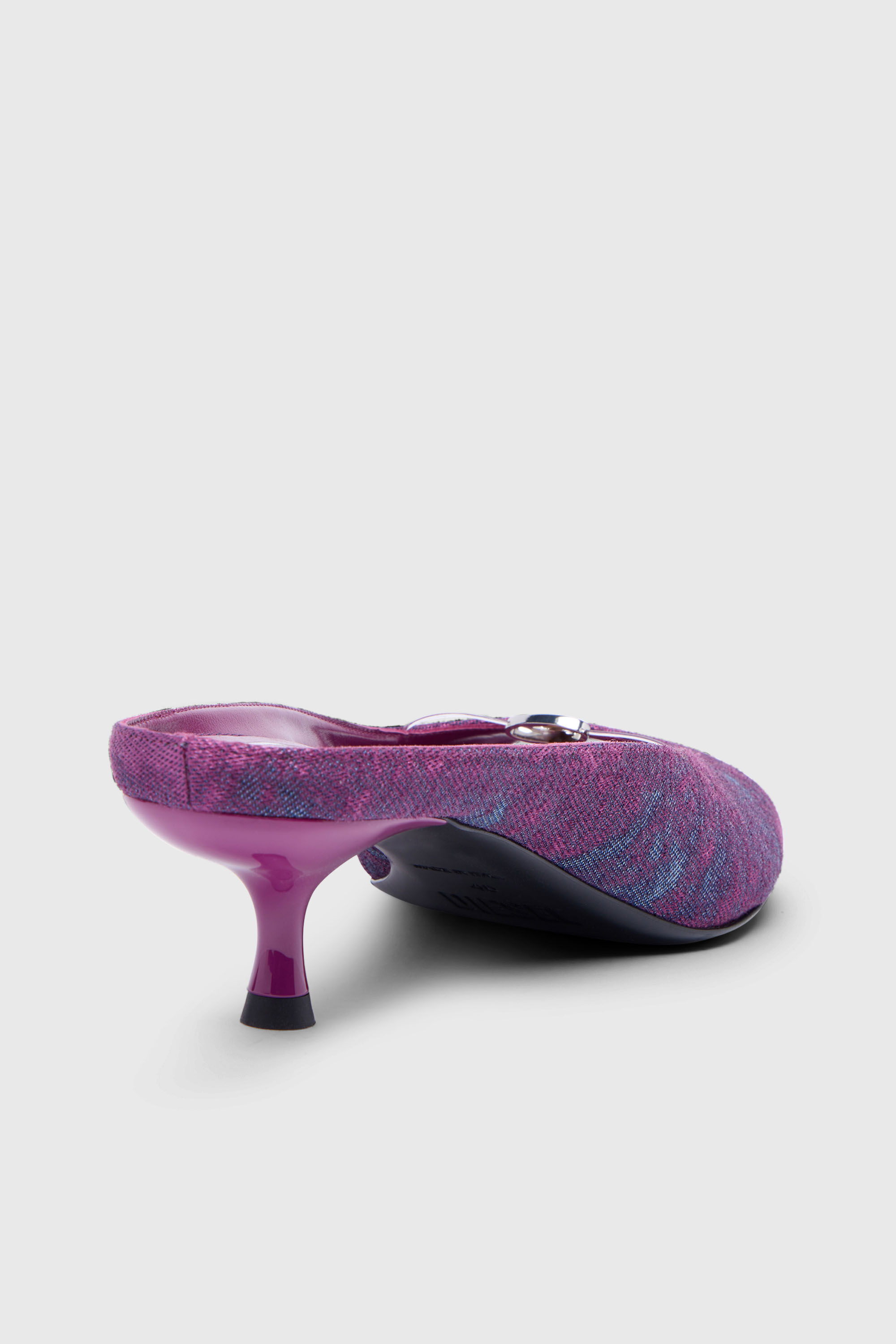 Diesel - D-DIAM'S-SA-40, D-Diam&rsquo;s-Mule en denim avec Oval D flottant Femme in Violet - 4