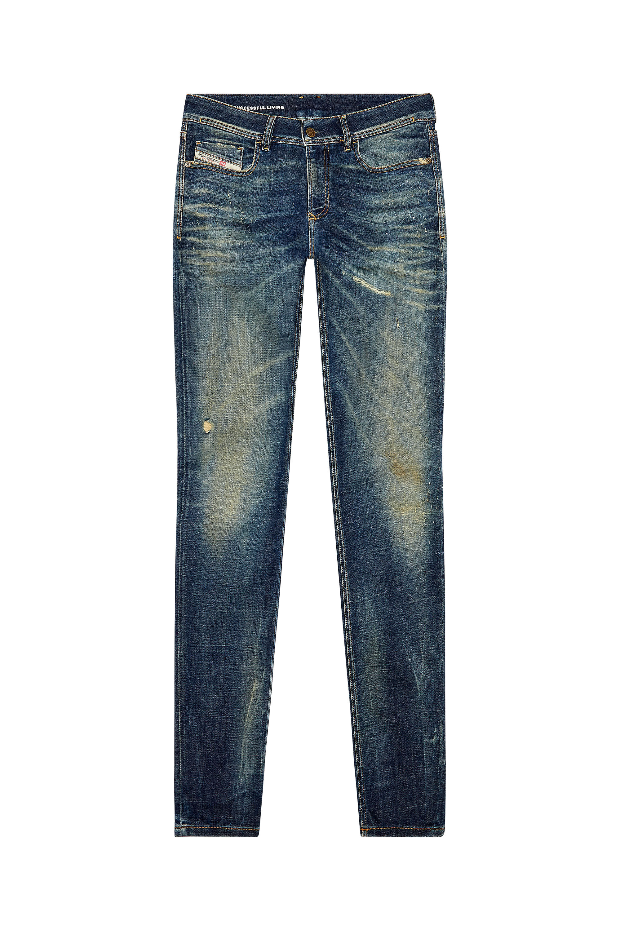 Diesel - Skinny Jeans 1979 Sleenker 09H77, Bleu Foncé - Image 2