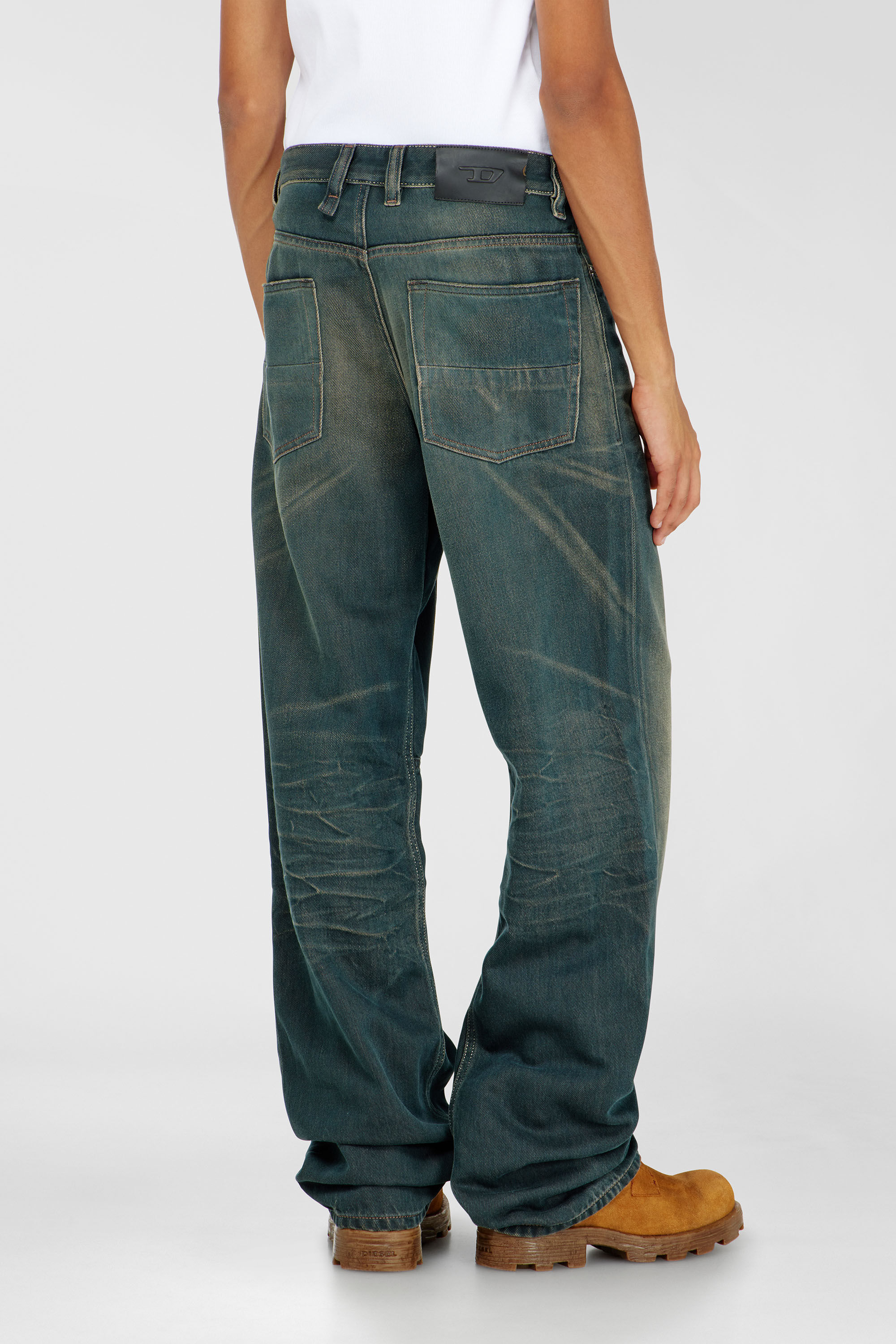 Diesel - Relaxed Jeans 2001 D-Macro 09P85 Homme, Bleu Fonc&eacute; - Image 5