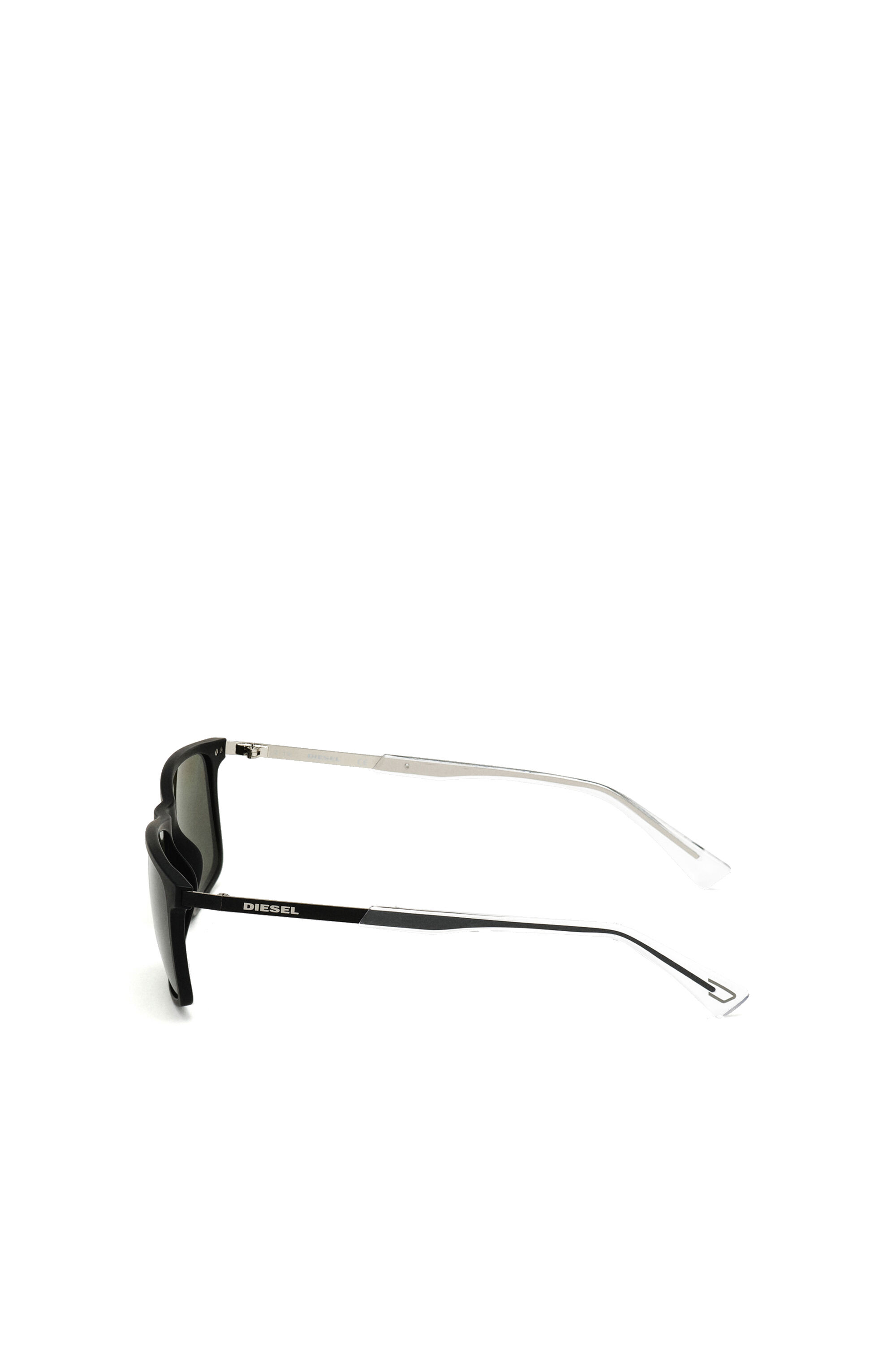 Diesel - DL0312, Lunettes de soleil injectées Homme in Noir - 4