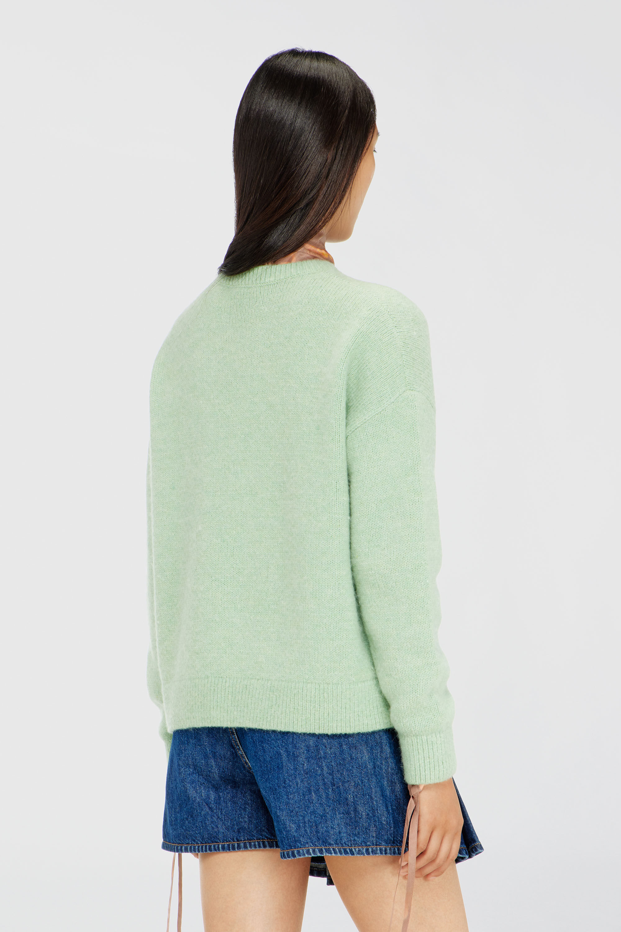 Diesel - M-AREETA, Pull en laine et m&eacute;lange d'alpaga Femme in Vert - 4