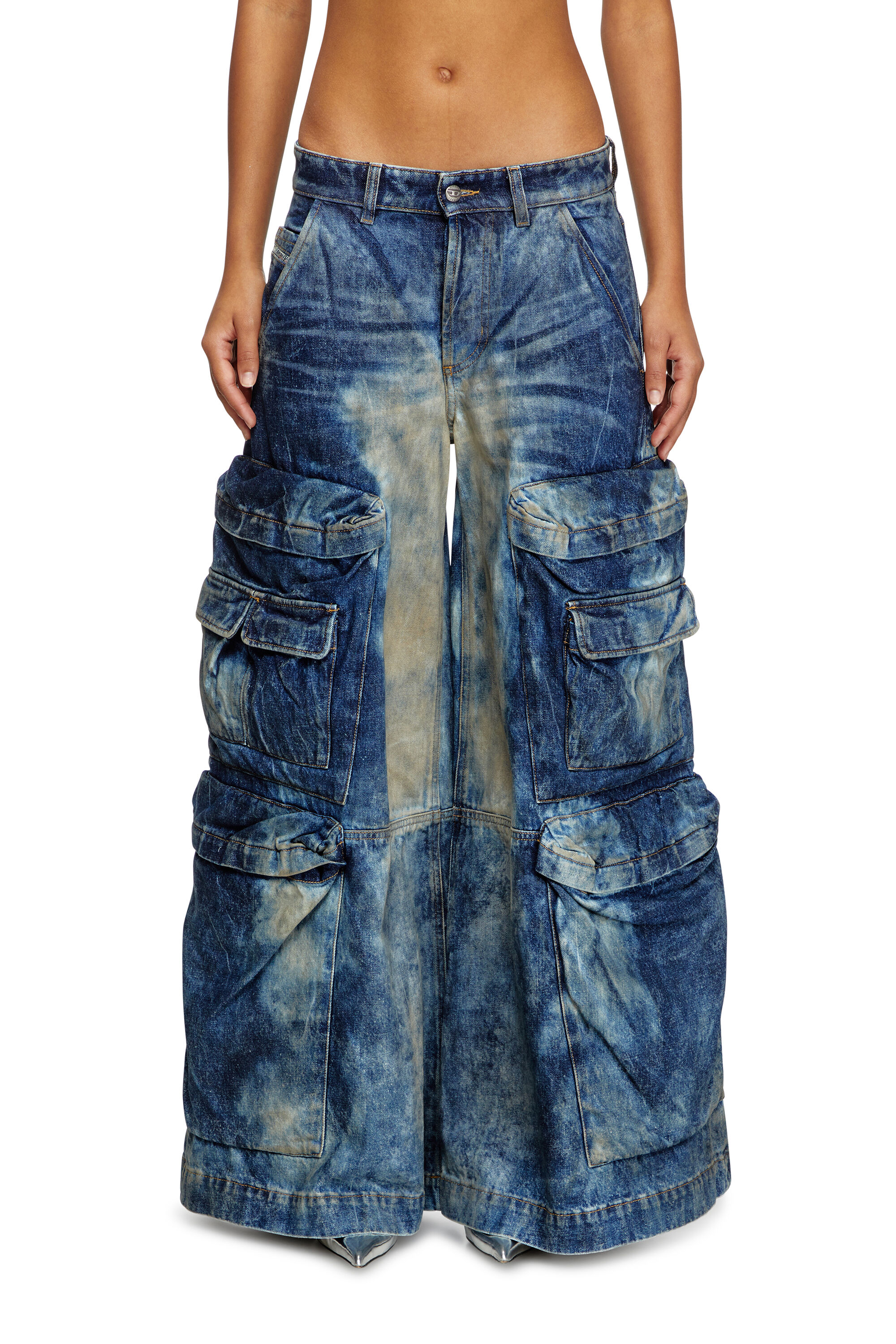 Diesel - Relaxed Jeans D-Giappo 0DBCW Mixte, Bleu Foncé - Image 7