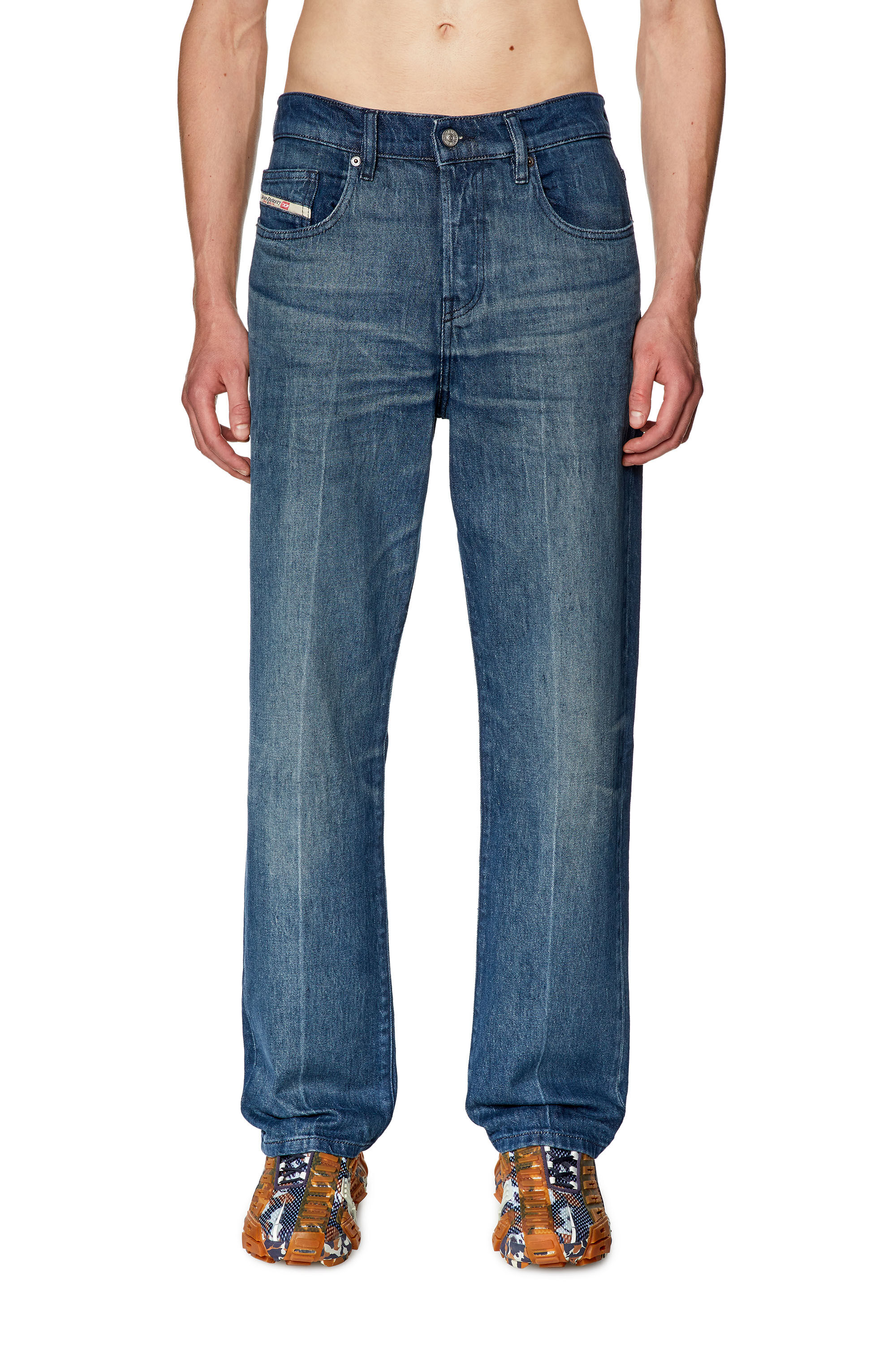 Diesel - Straight Jeans 2020 D-Viker 0ENAM, Bleu moyen - Image 3