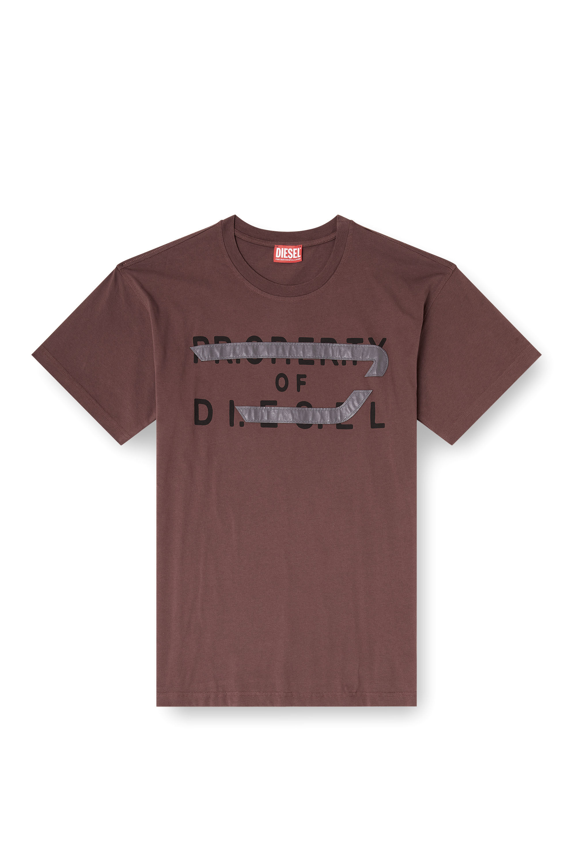 Diesel - T-NORM-V11, T-shirt classique avec appliqu&eacute; D Homme in ToBeDefined - 2