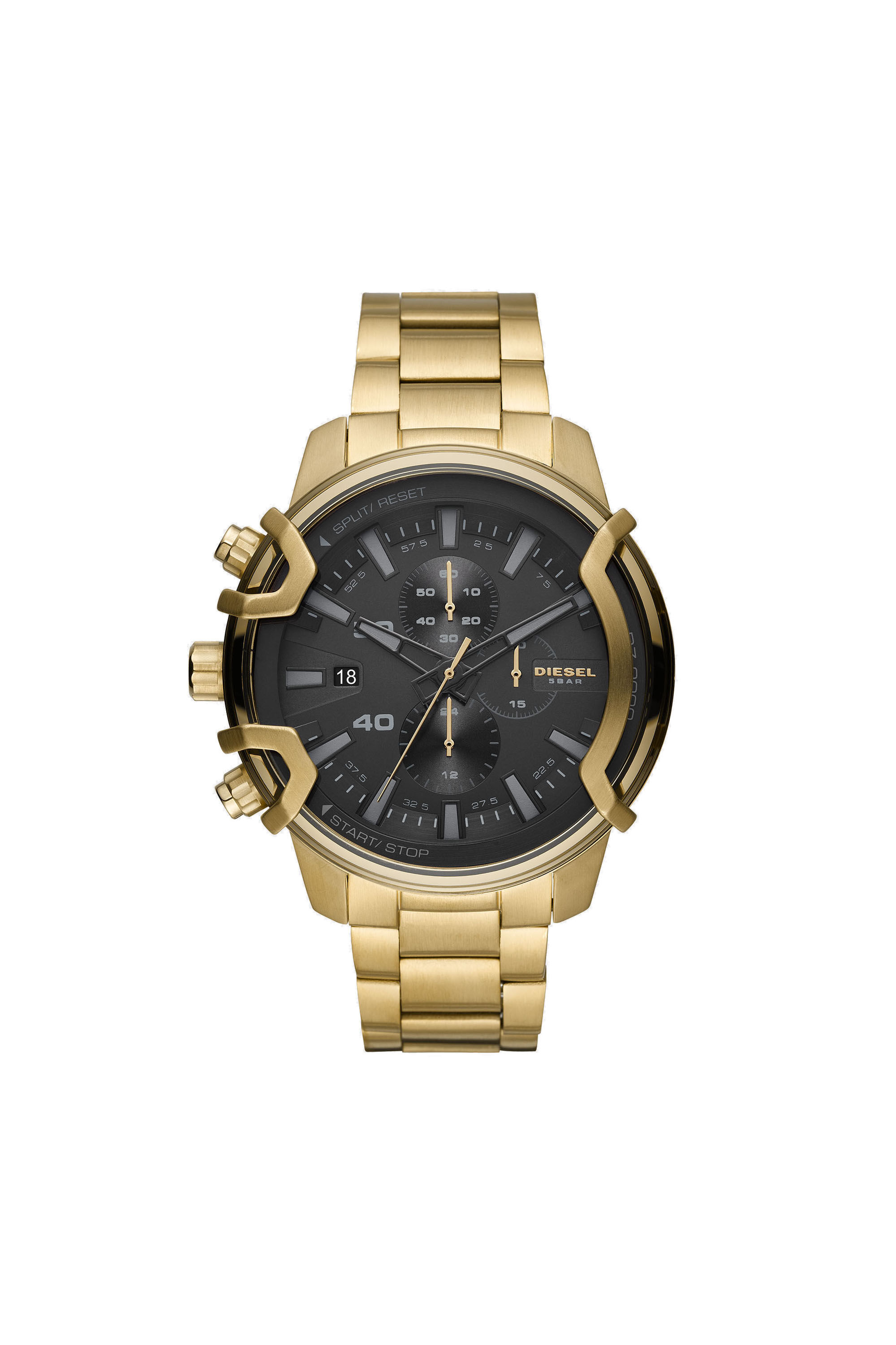 DZ4522 Homme Montre chronographe Griffed en acier dor Diesel