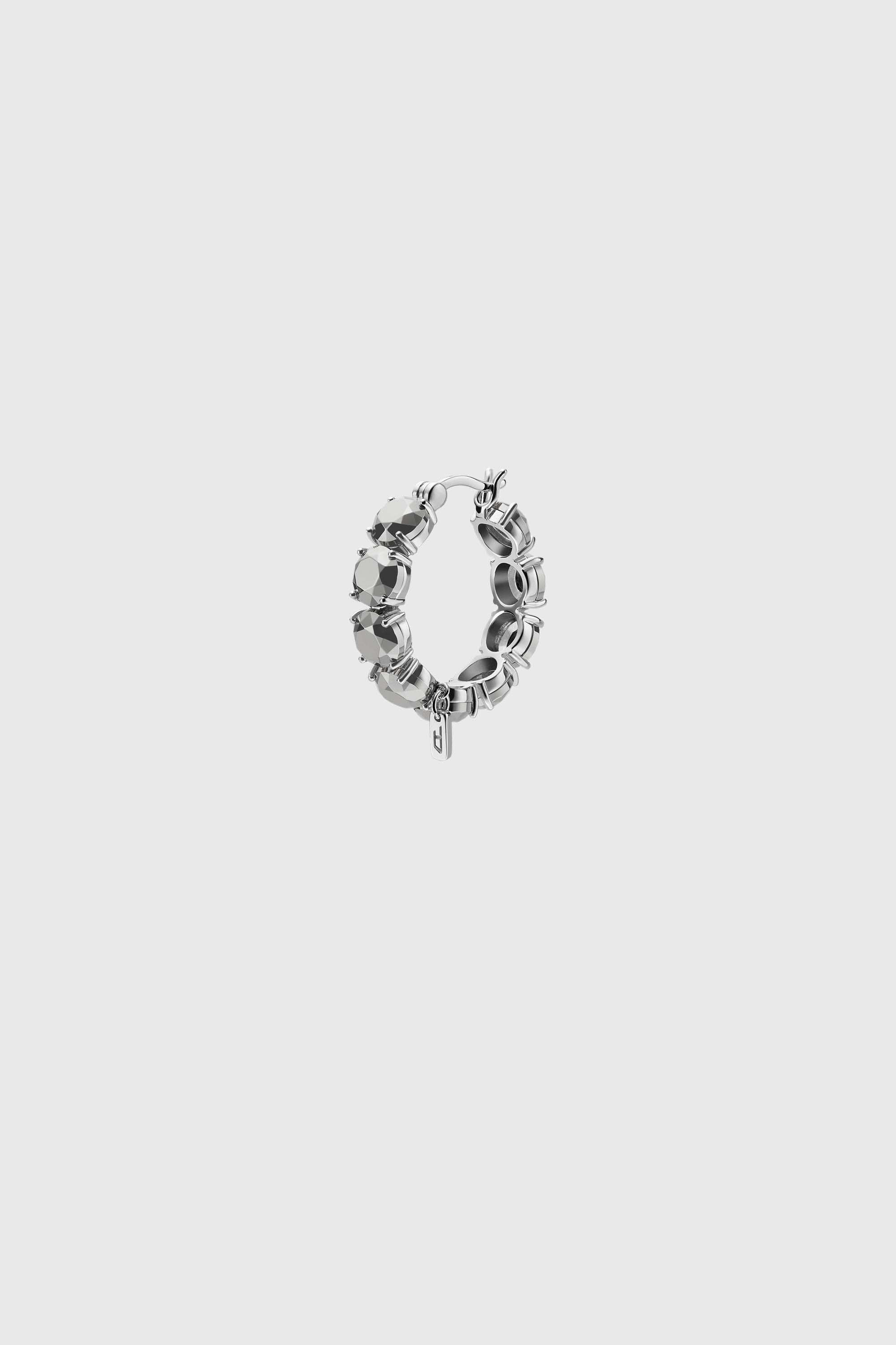 Diesel - DL1357040 STERLING SILVER JEWEL, Cr&eacute;ole en argent sterling Mixte in Gris argent&eacute; - 1