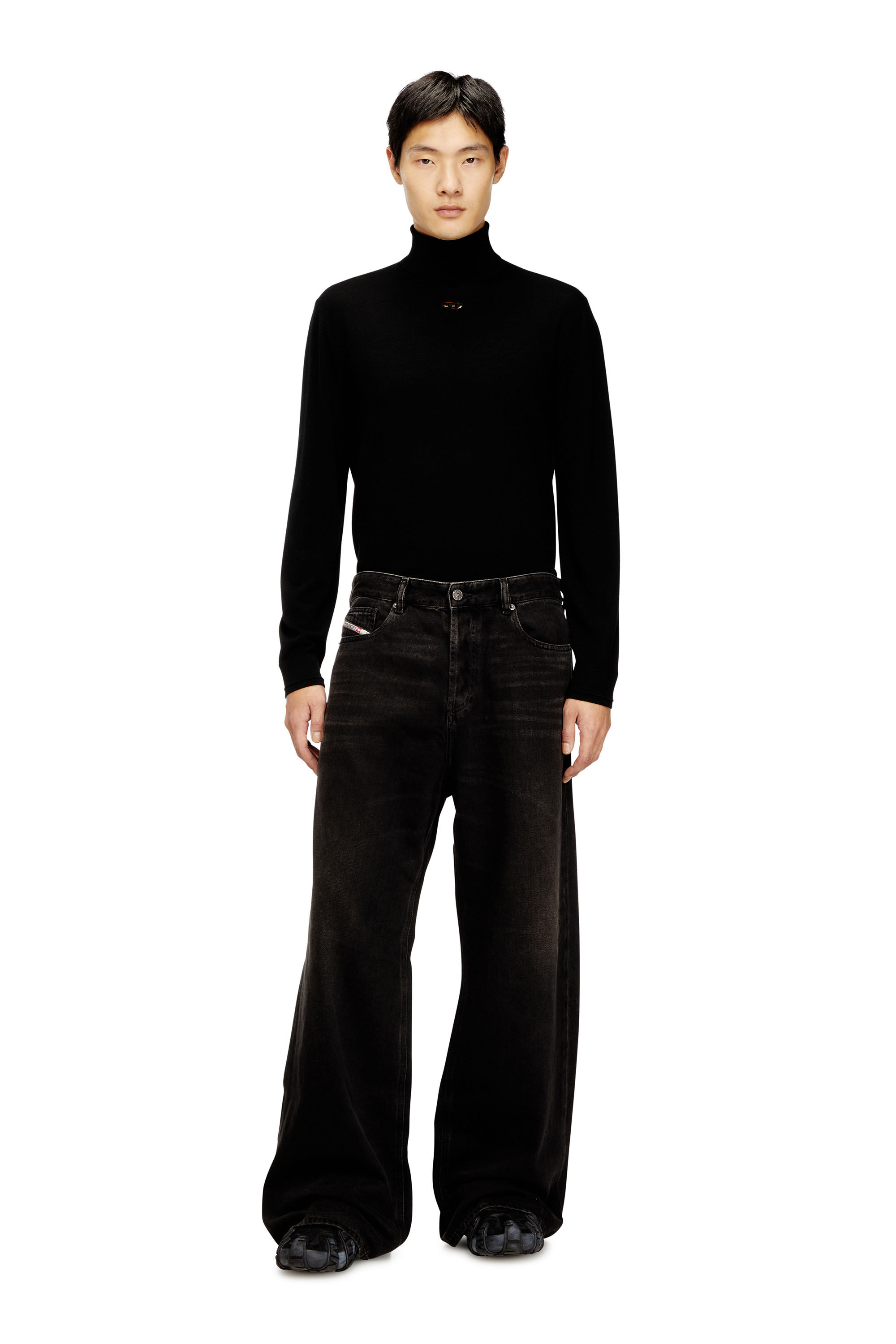 Diesel - Relaxed Jeans 1996 D-Sire 09J96 Femme, Noir/Gris foncé - Image 7