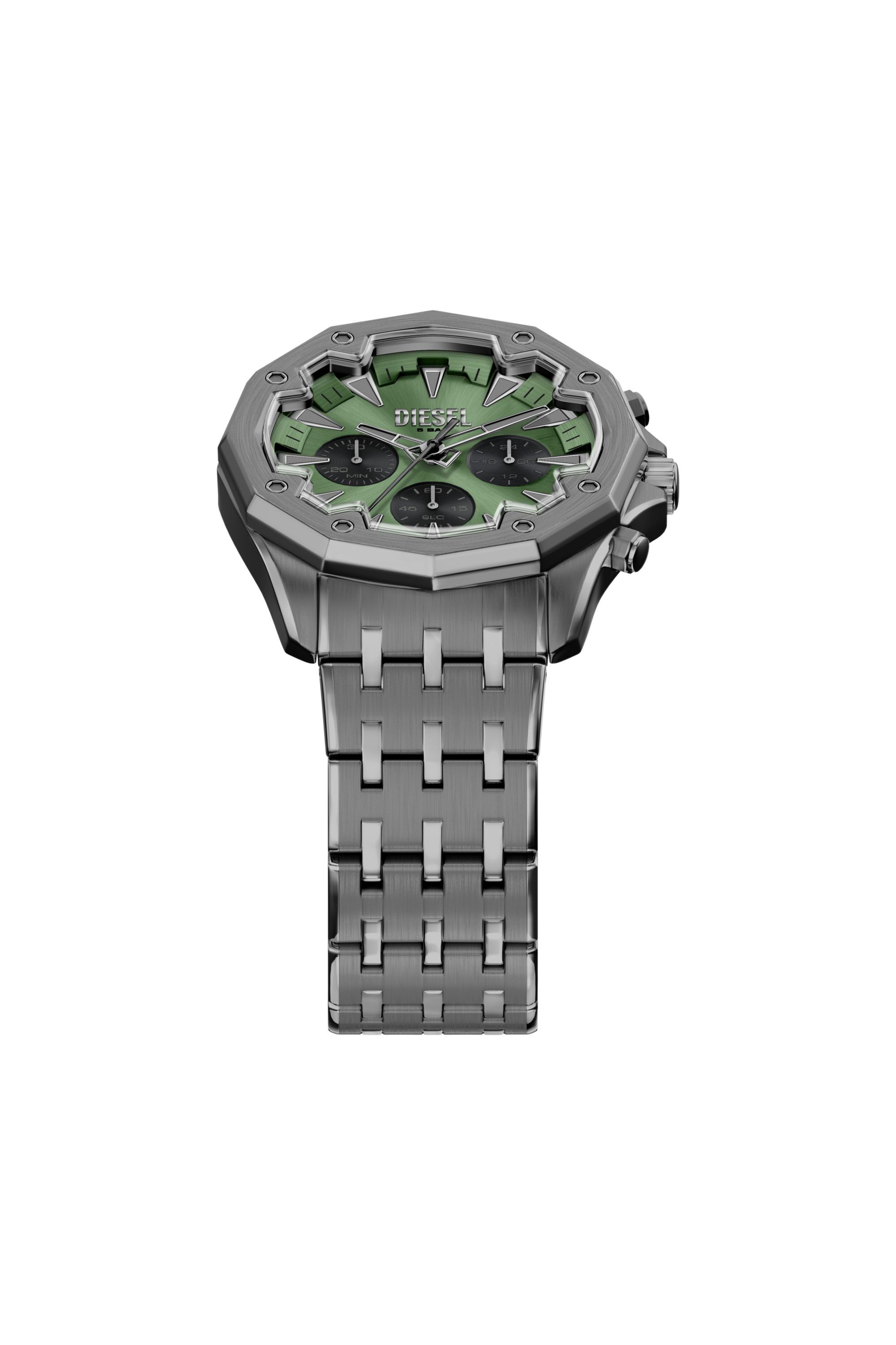 Diesel - DZ4711 WATCH, Montre Stinger en acier inoxydable gunmetal Homme in Gris - 6