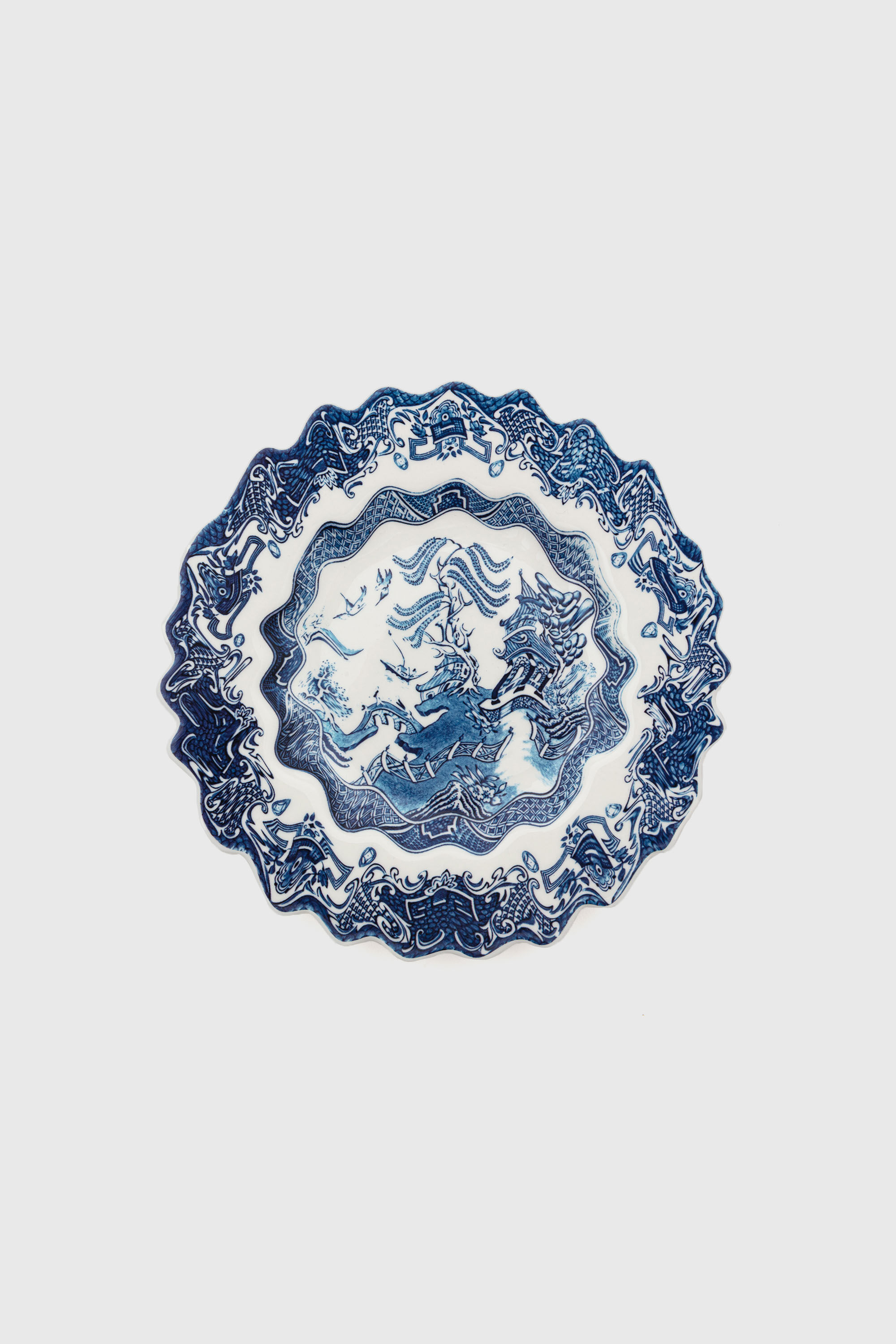 Diesel - 11232 DESSERT PLATE IN PORCELAIN "CLASSI, Assiette &agrave; dessert en porcelaine Mixte in Polychrome - 1