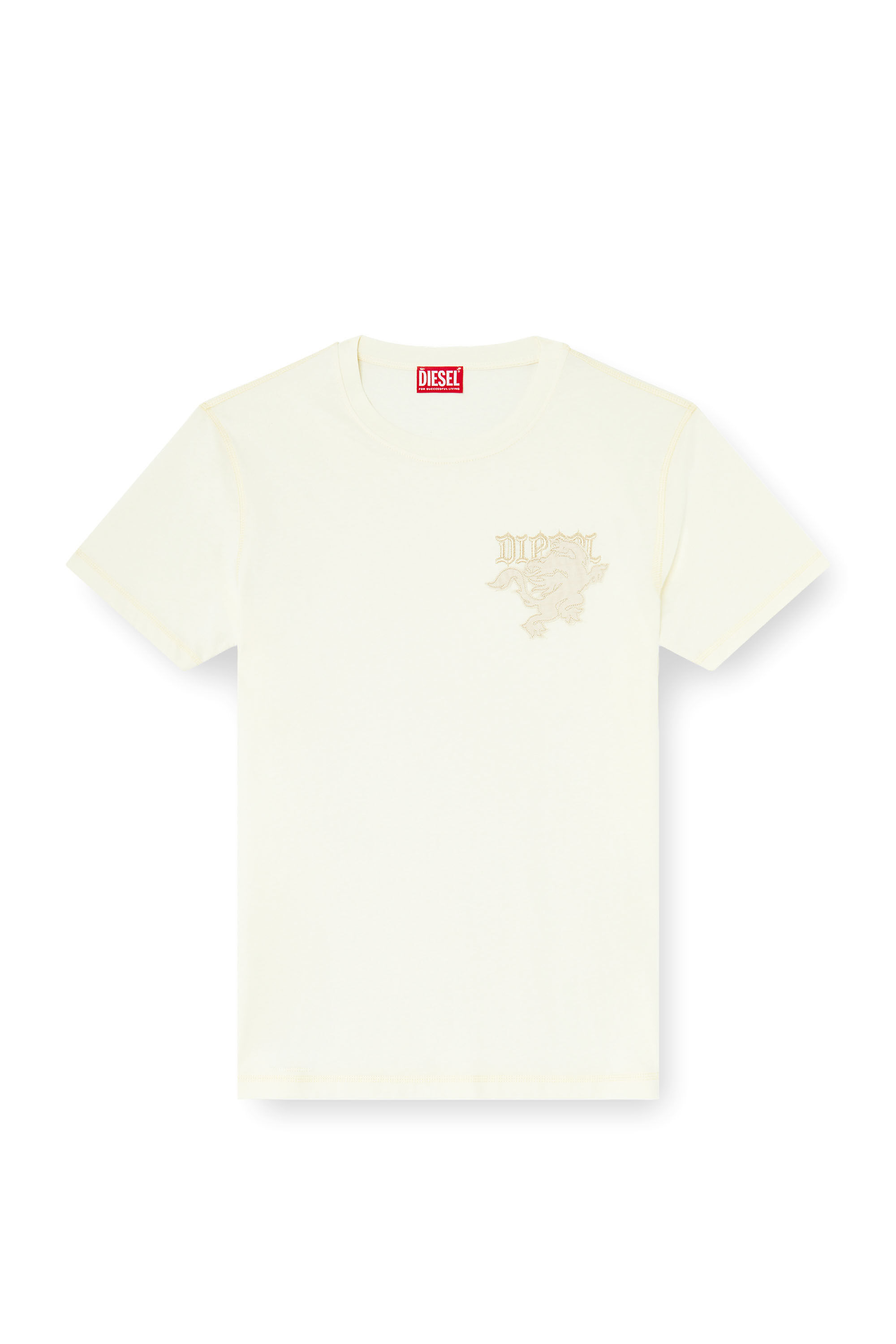 Diesel - T-ADJUST-NOTCH, T-shirt classique avec &eacute;cusson brod&eacute; Homme in ToBeDefined - 2