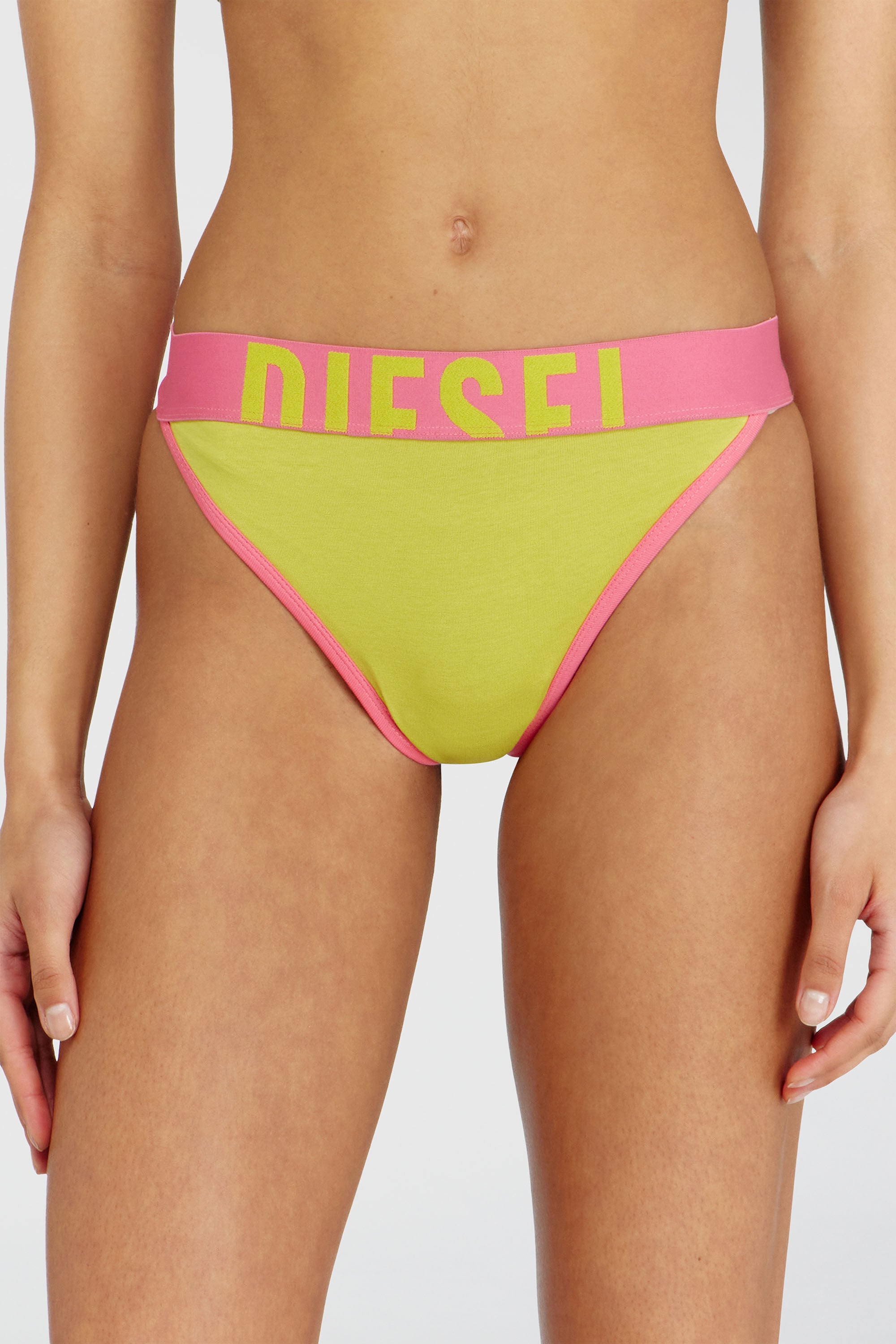 Diesel - MARIANNA-D-POP-3PACK, Lot de trois strings stretch en coton multicolore Femme in Polychrome - 3