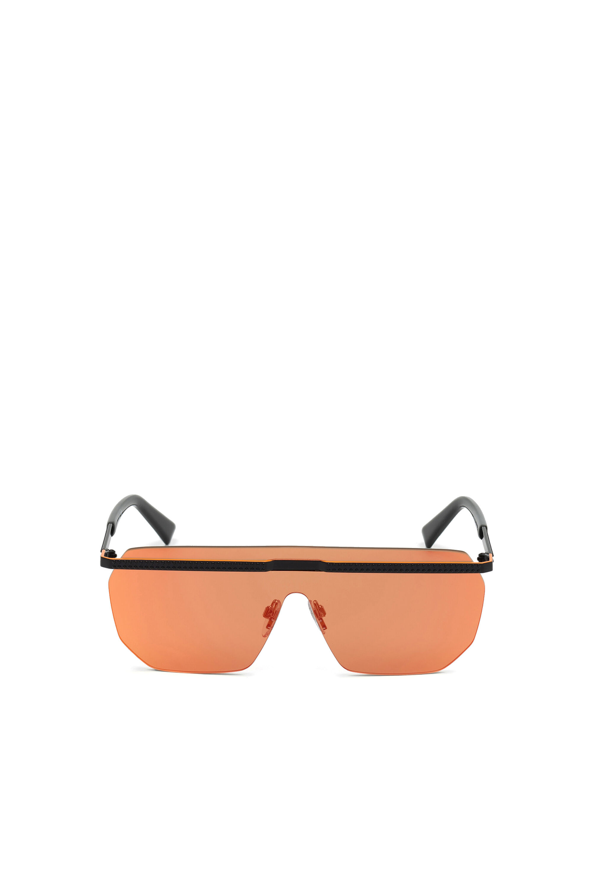 Diesel - DL0259, Modèle enveloppant unisexe avec verre en nylon à bords bruts Mixte in Orange - 1