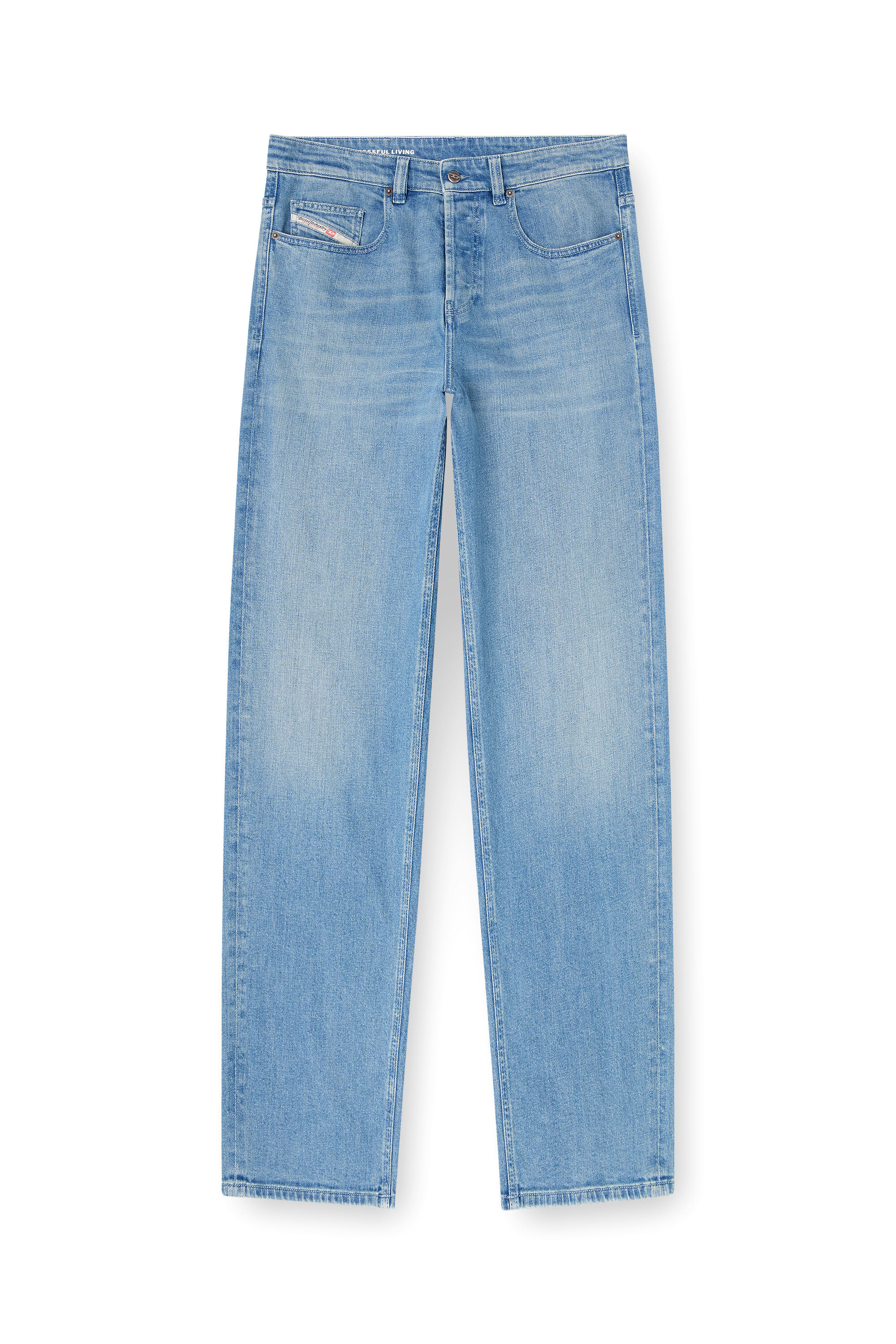 Diesel - Relaxed Jeans 2001 D-Macro 09Q18 Homme, Bleu Clair - Image 2