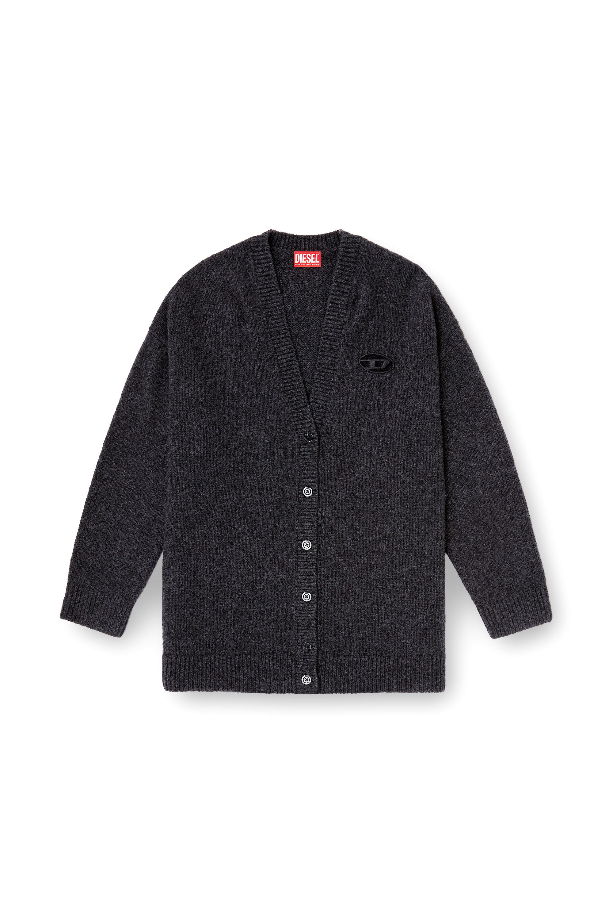 Diesel - M-AREELA, Cardigan en m&eacute;lange de laine et d'alpaga Femme in Polychrome - 2