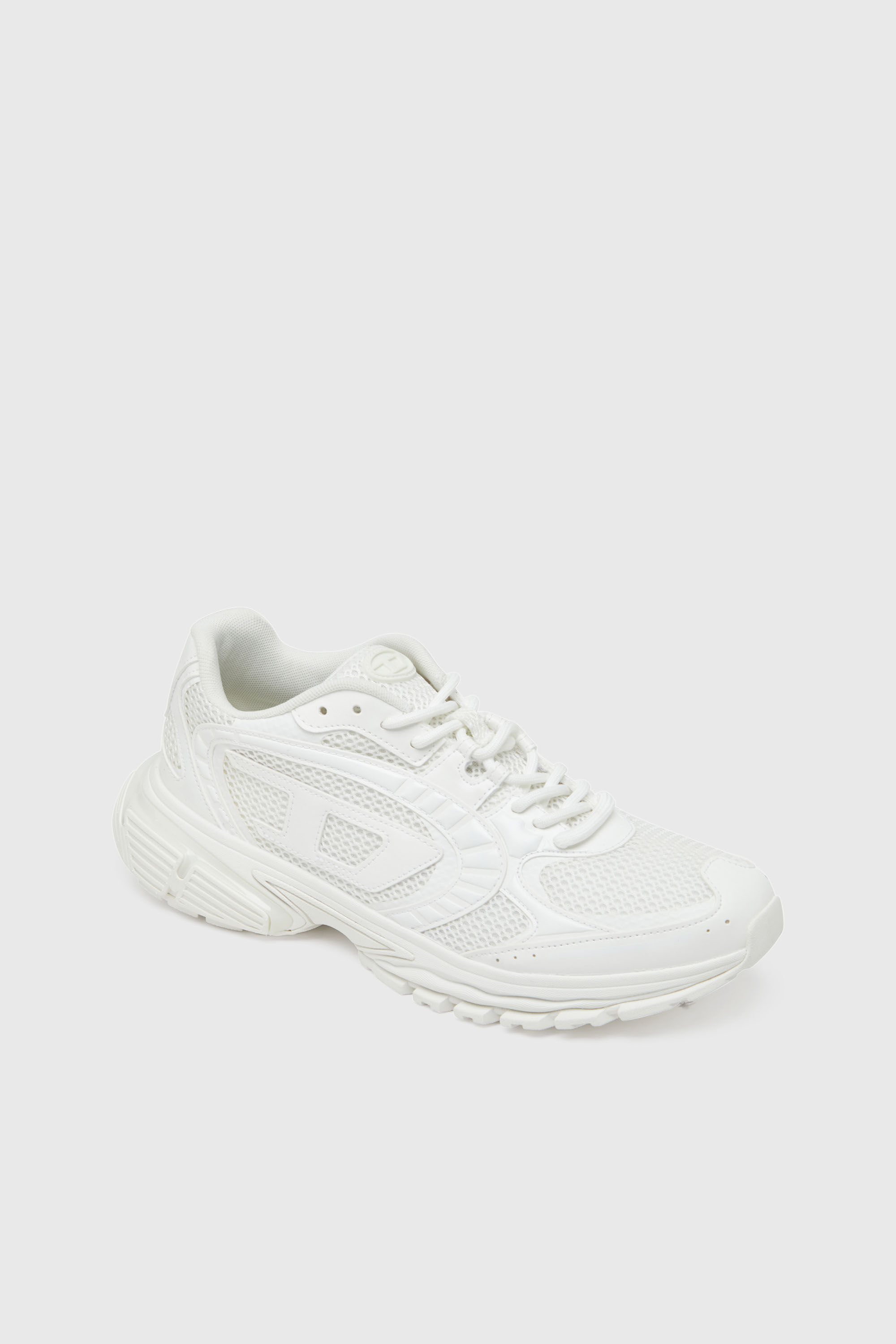 Diesel - S-PRO-V-DENSE LOW, S-Pro-V-Dense-Sneakers en mesh avec logo Oval D Homme in Blanc - 6