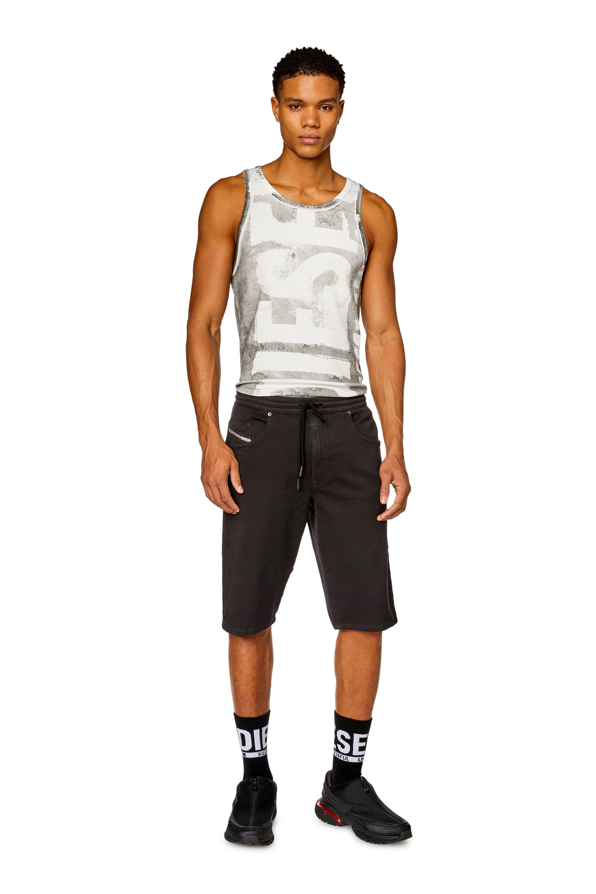 Diesel - 2033 D-KROOLEY-SHORT JOGG, Noir - Image 1