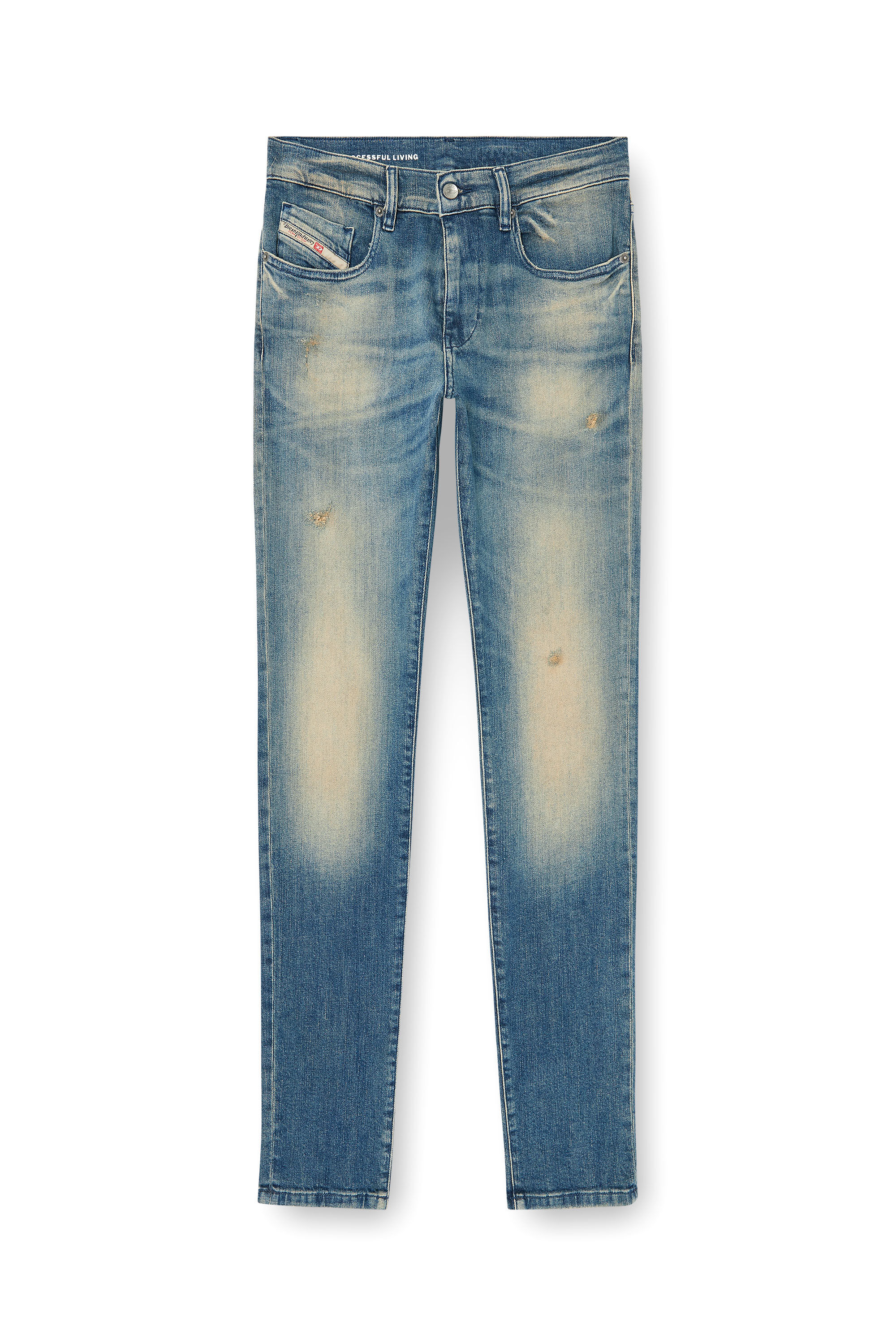 Diesel - Slim Jeans 2019 D-Strukt 0KBBW Homme, Bleu moyen - Image 6