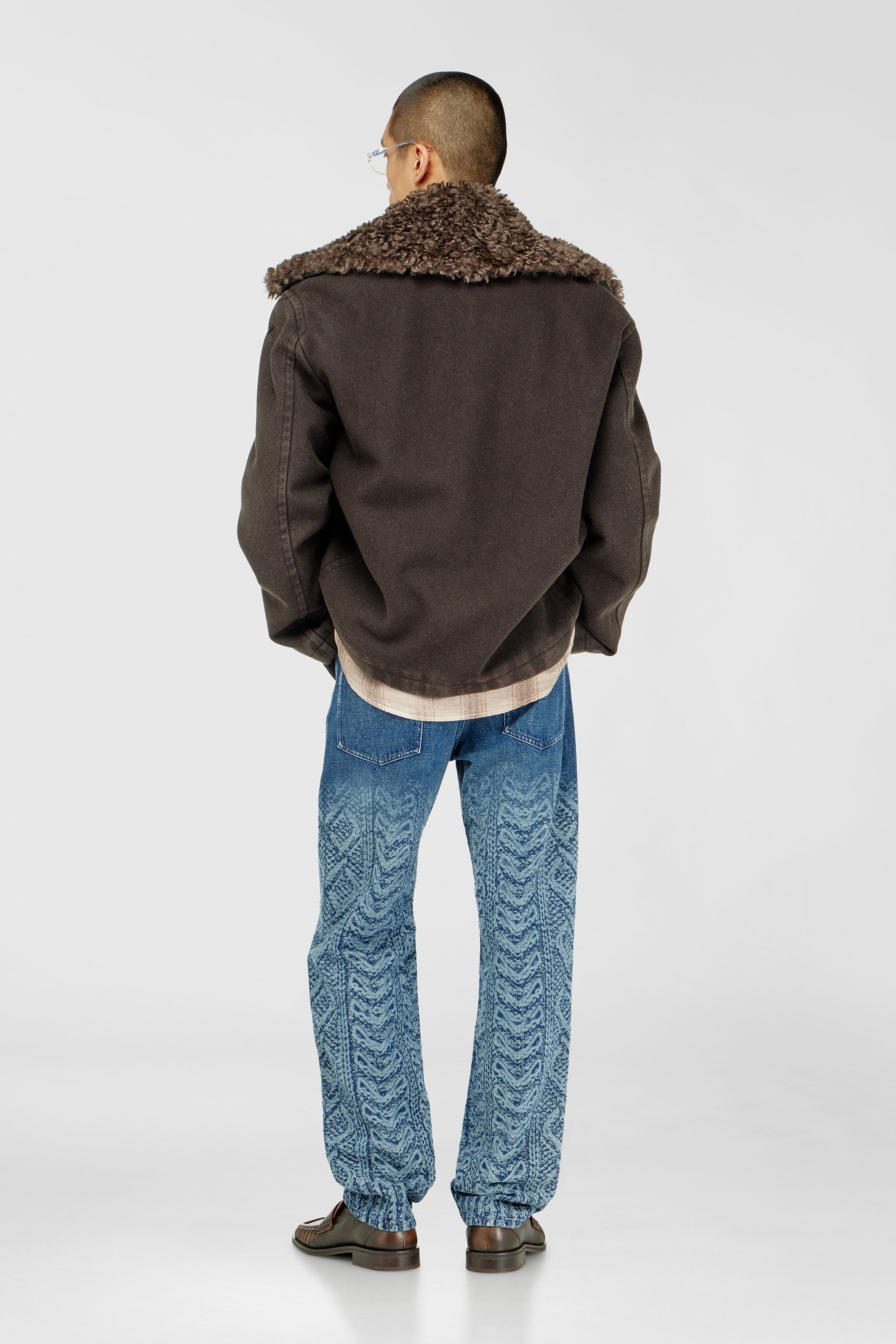Diesel - Regular Jeans 2024 D-Macs 007EV Homme, Bleu Fonc&eacute; - Image 3