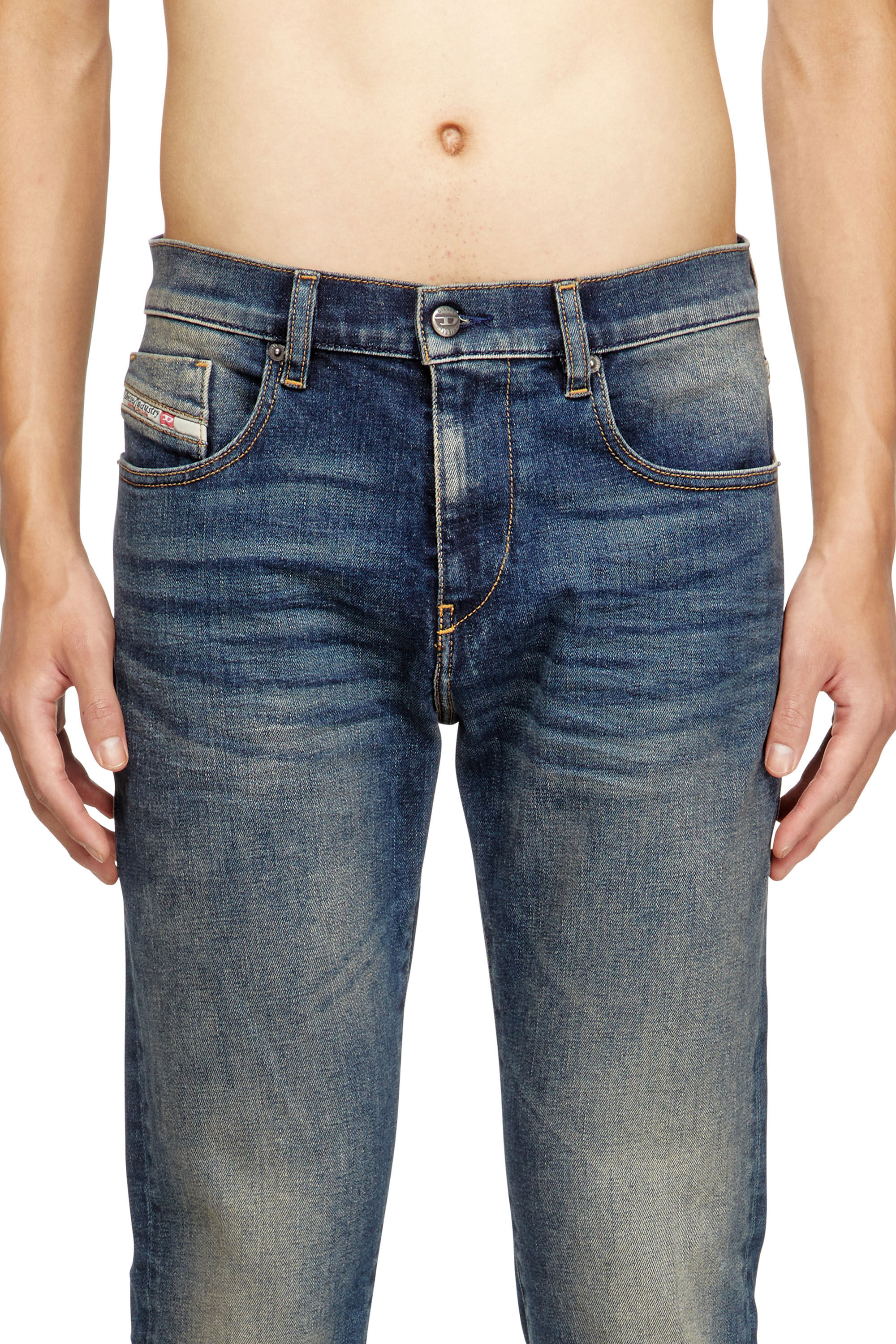 Diesel - Slim Jeans 2019 D-Strukt 09M16 Homme, Bleu Foncé - Image 5