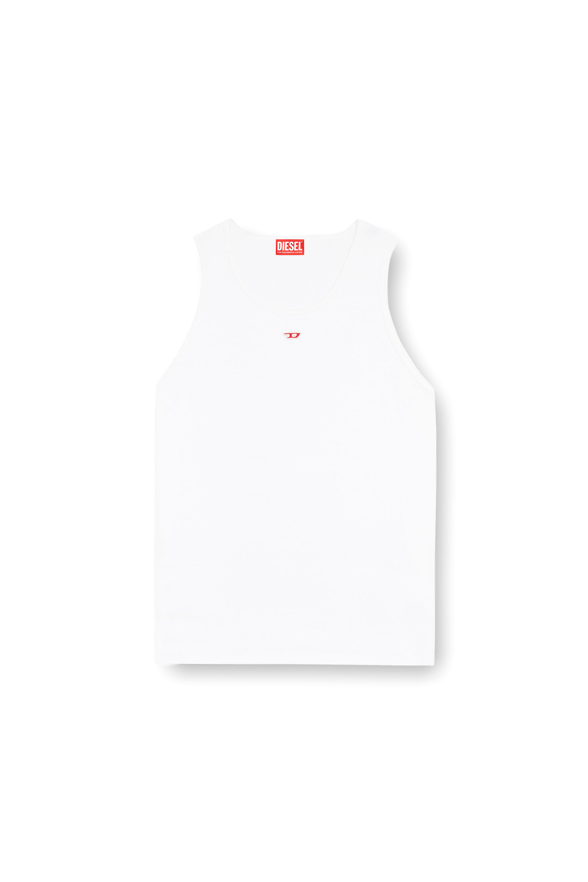 Diesel - T-LIFTY-D, Débardeur avec mini empiècement D Homme in Blanc - 2