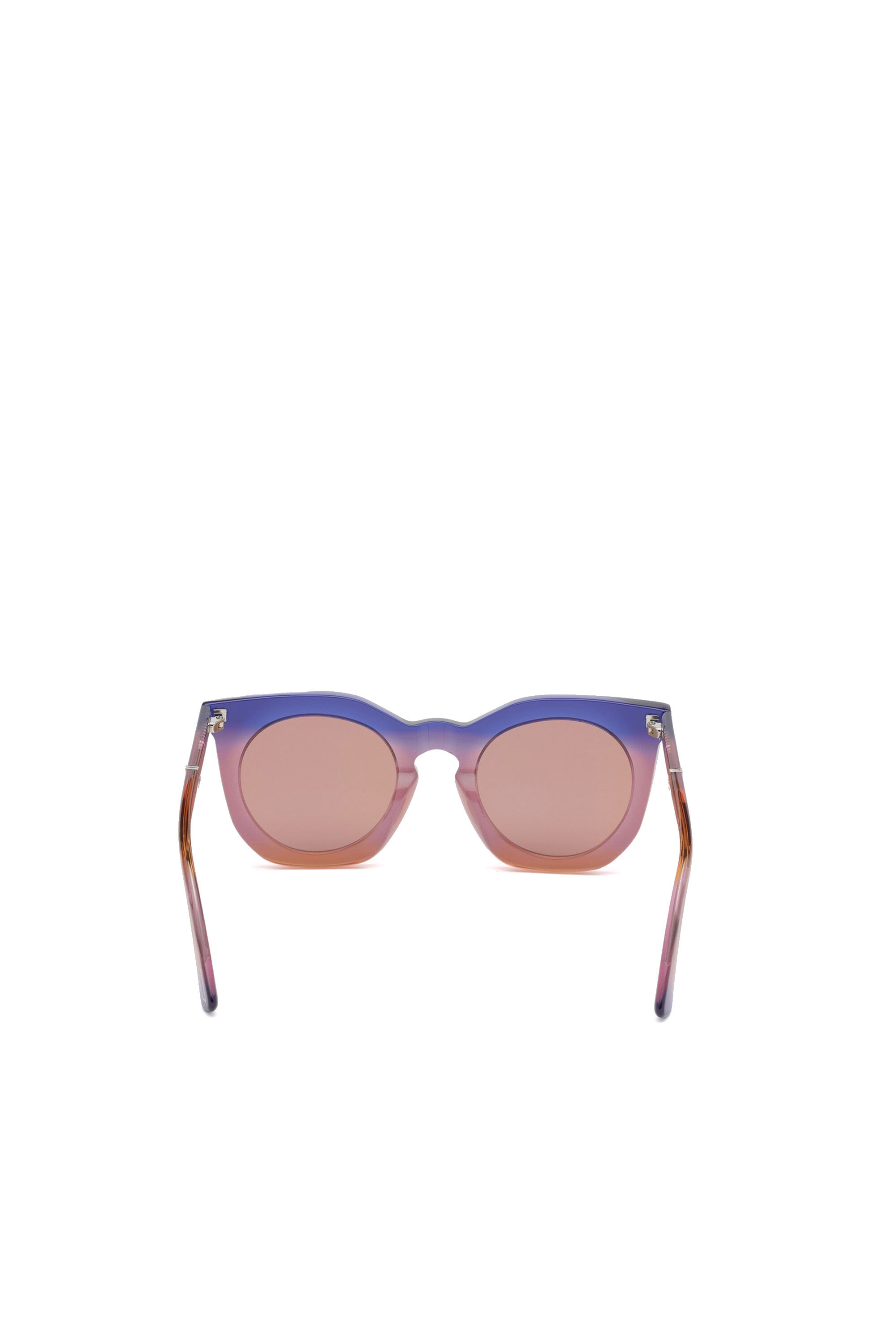 Diesel - DL0283, Lunettes de soleil rondes en acétate Femme in Violet - 3