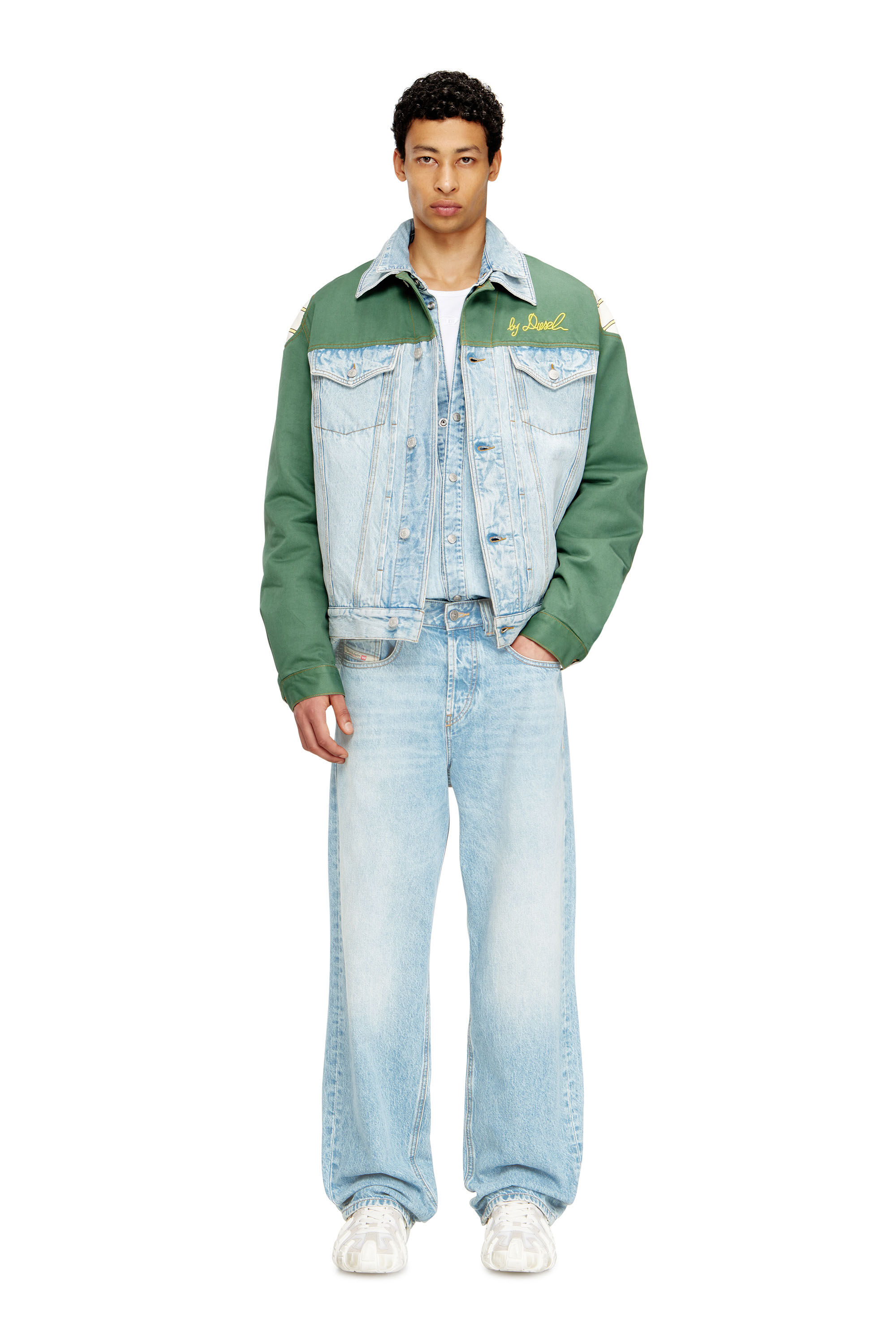 Diesel - J-GIANT-20TH, Veste en jean avec insert en coton Mixte in Polychrome - 1