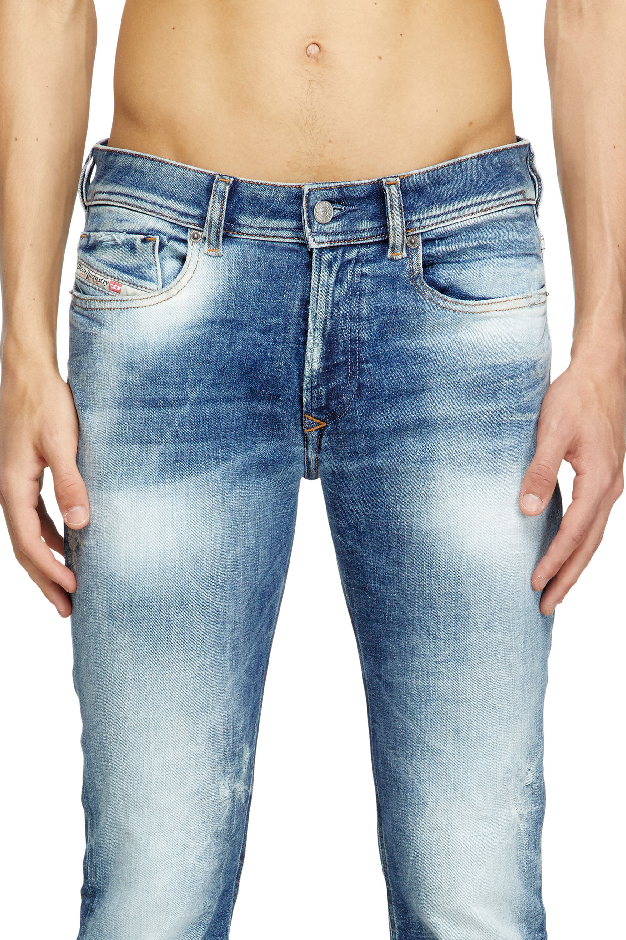 Diesel - Skinny Jeans 1979 Sleenker 09M27 Homme, Bleu Foncé - Image 5